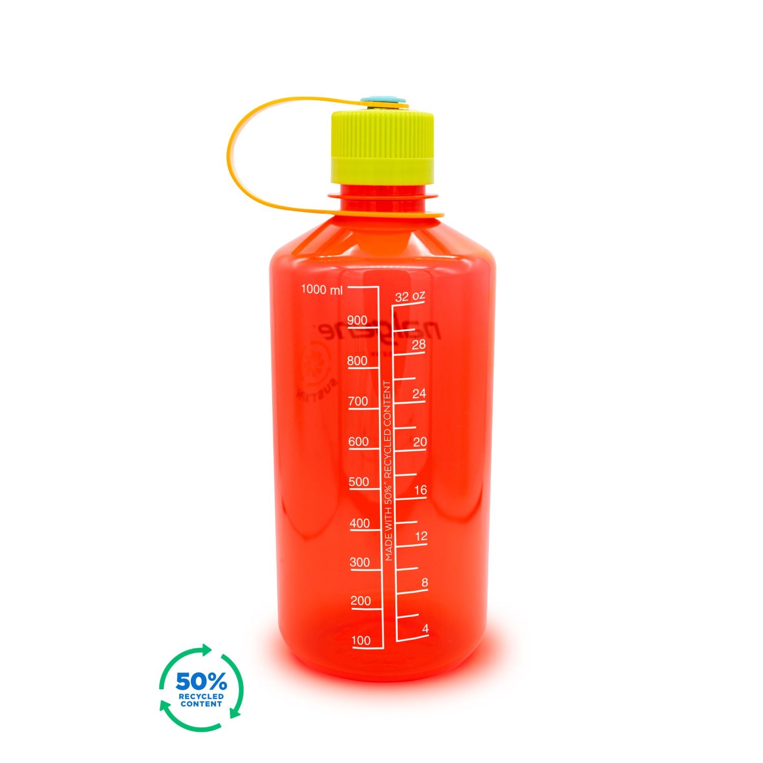 Nalgene 32oz Narrow Mouth Sustain Water Bottle - Pomegranate