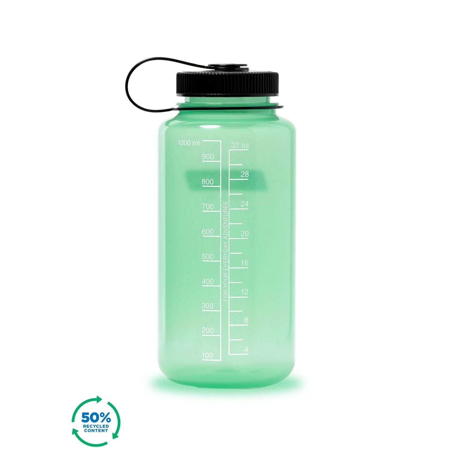 Nalgene 32oz Wide Mouth Sustain Water Bottle - Glow Green