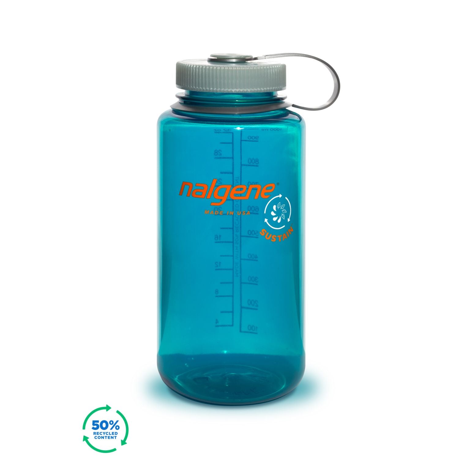 Nalgene 32oz Wide Mouth Sustain Water Bottle - Trout Green