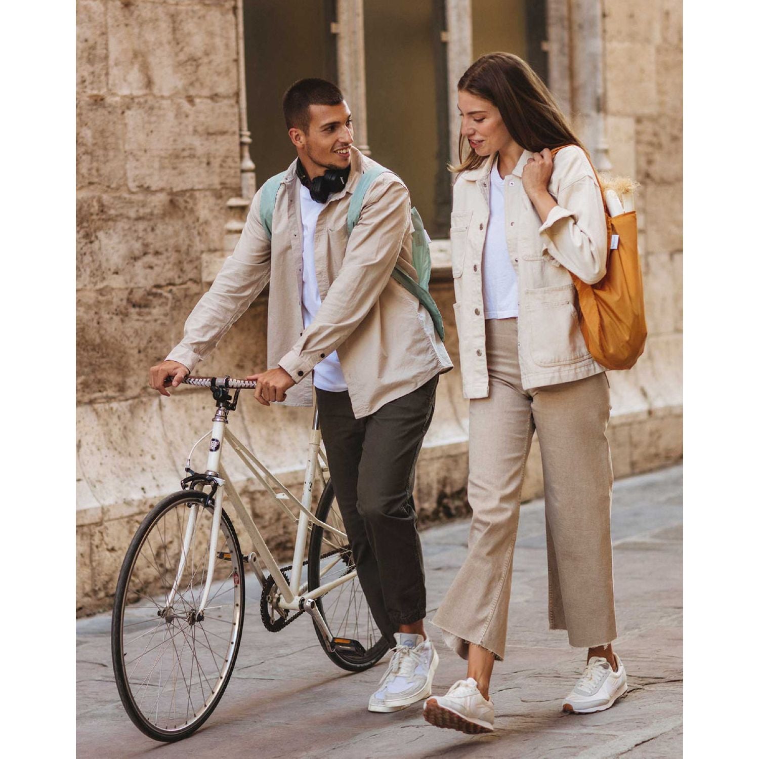 Notabag Original Convertible Tote Backpack - Sand/Terracotta