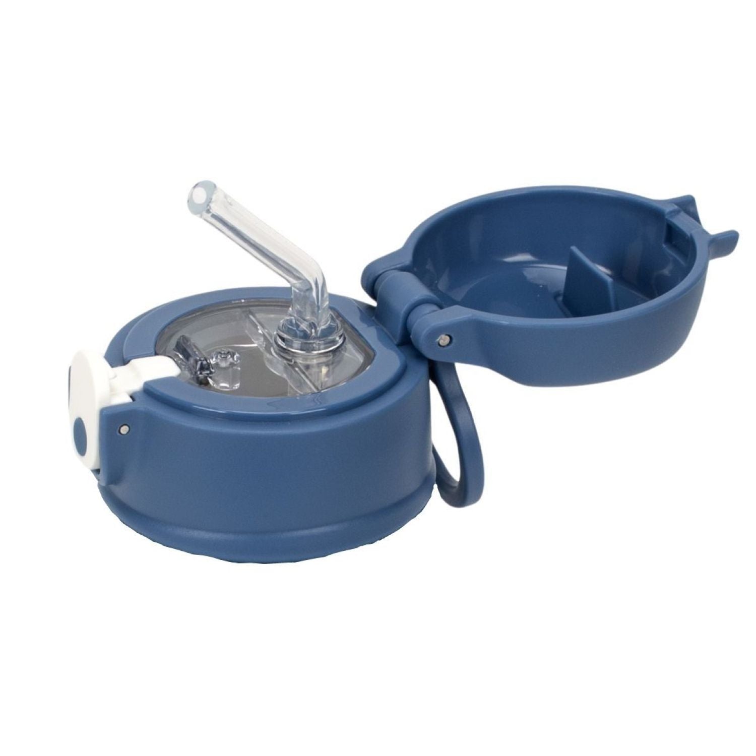 Oasis Bottle Cap With Handle For Kids Water Bottle with Sipper Silicone Straw 400ML - Blue