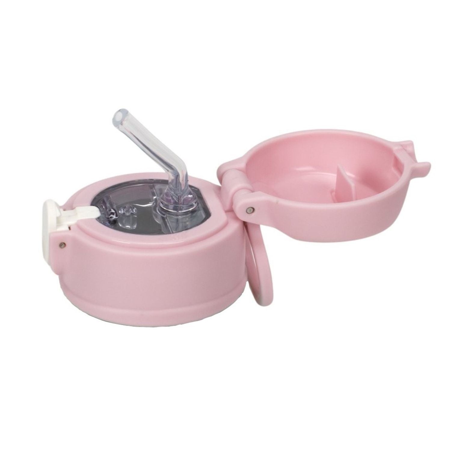 Oasis Bottle Cap With Handle For Kids Water Bottle with Sipper Silicone Straw 400ML - Pink