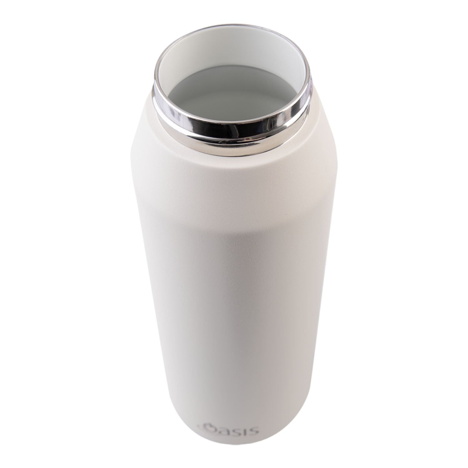 Oasis Ceramic Stainless Steel Triple Wall Capri Quick Release Drink Bottle 1L - Alabaster