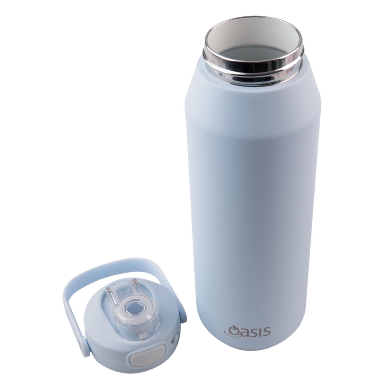 Oasis Ceramic Stainless Steel Triple Wall Capri Quick Release Drink Bottle 1L - Periwinkle