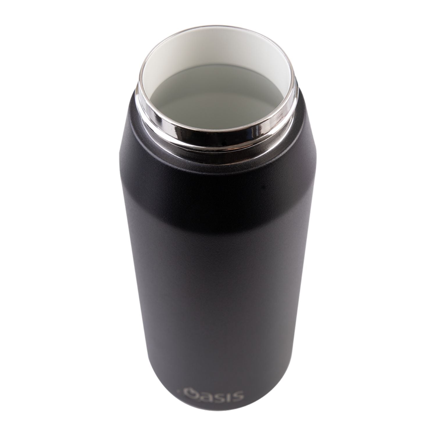 Oasis Ceramic Stainless Steel Triple Wall Capri Quick Release Drink Bottle 750ML - Black