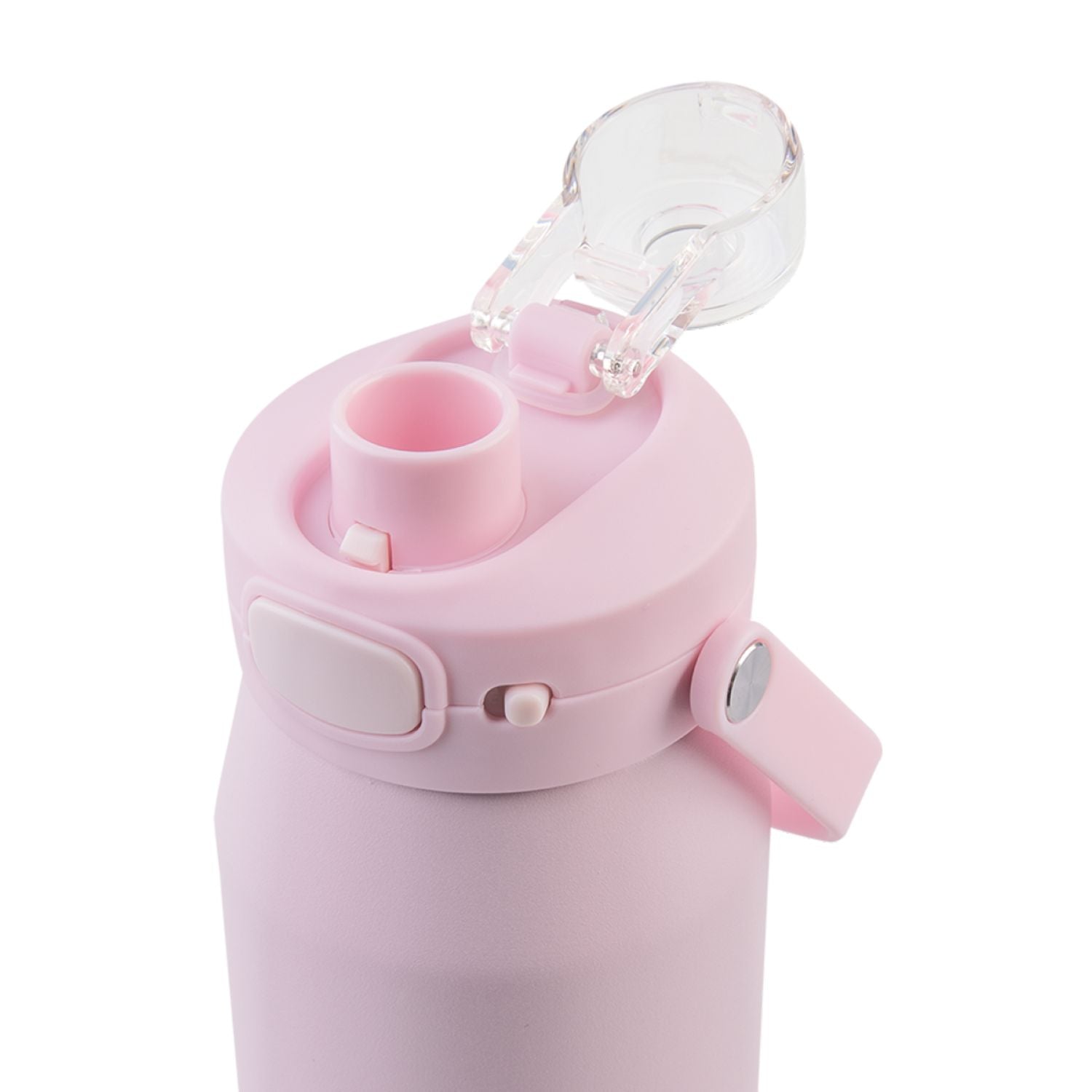 Oasis Ceramic Stainless Steel Triple Wall Capri Quick Release Drink Bottle 750ML - Pink Lemonade