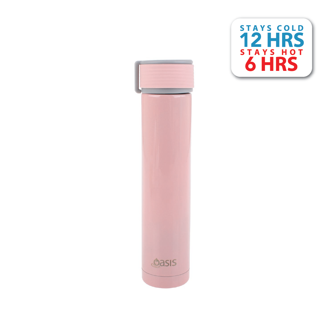 Oasis Skinny Mini Insulated Water Bottle 250ML - Pink