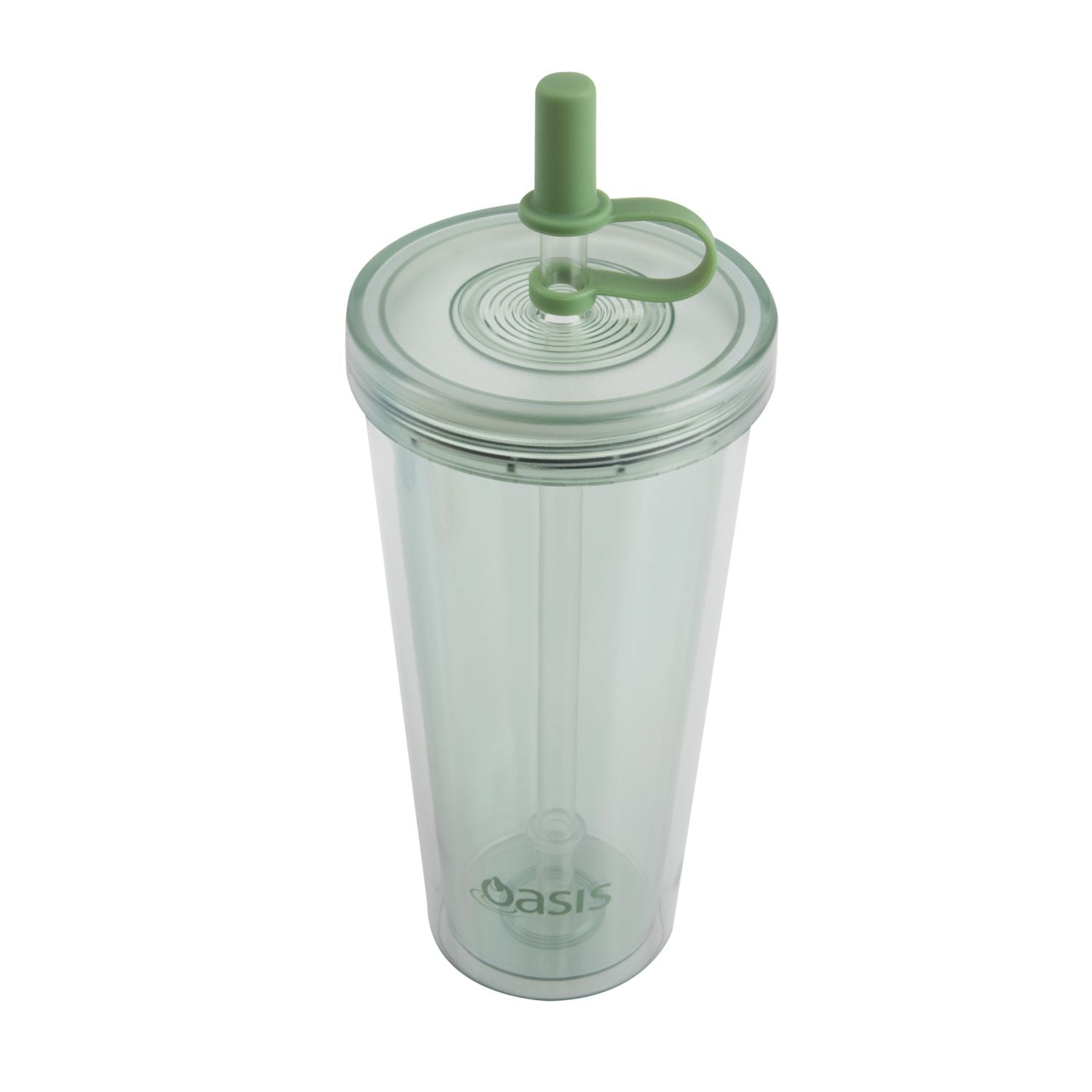 Oasis Insulated Smoothie Tumbler with Straw 520ML - Green Apple