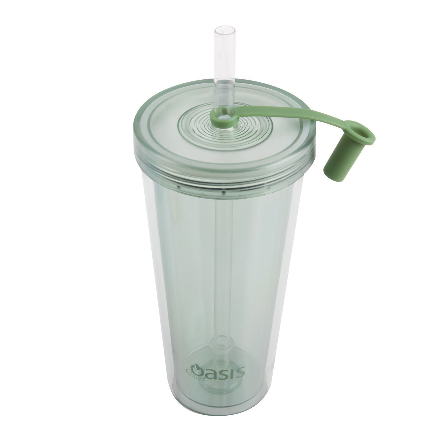 Oasis Insulated Smoothie Tumbler with Straw 520ML - Green Apple