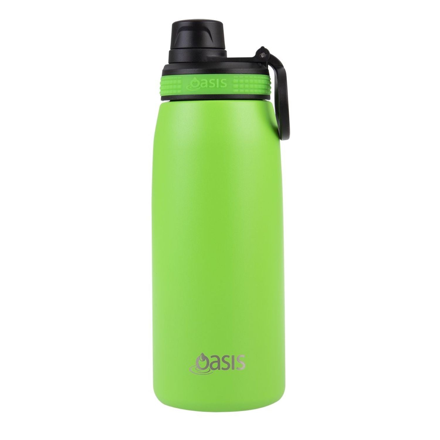 Oasis Stainless Steel Insulated Sports Water Bottle with Screw Cap 780ML - Neon Green