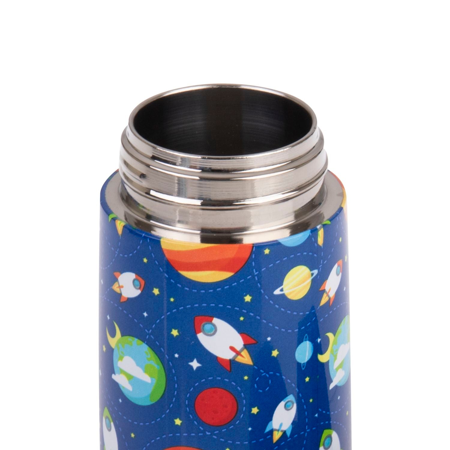 Oasis Kids' Drink Bottle with Sipper Silicone Straw 400ML - Outer Space