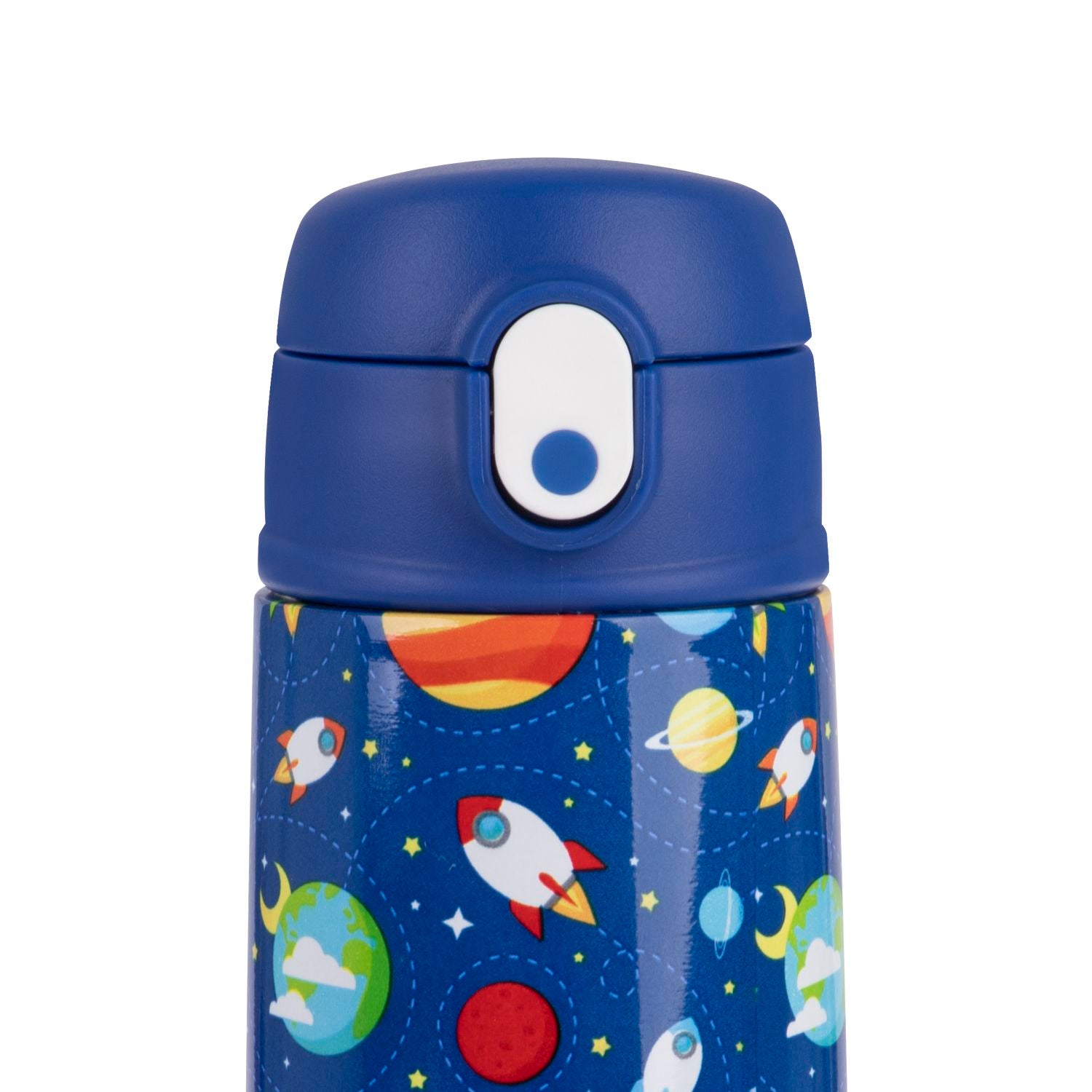 Oasis Kids' Drink Bottle with Sipper Silicone Straw 400ML - Outer Space