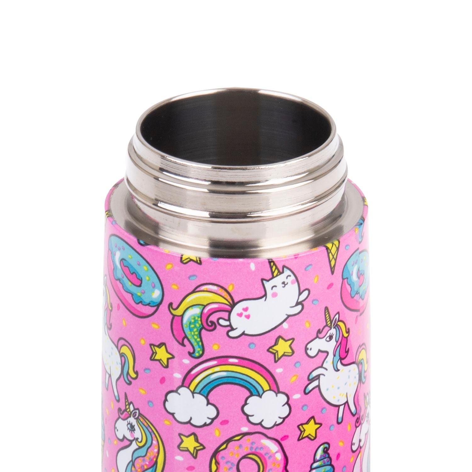 Oasis Kids' Drink Bottle with Sipper Silicone Straw 400ML - Unicorns