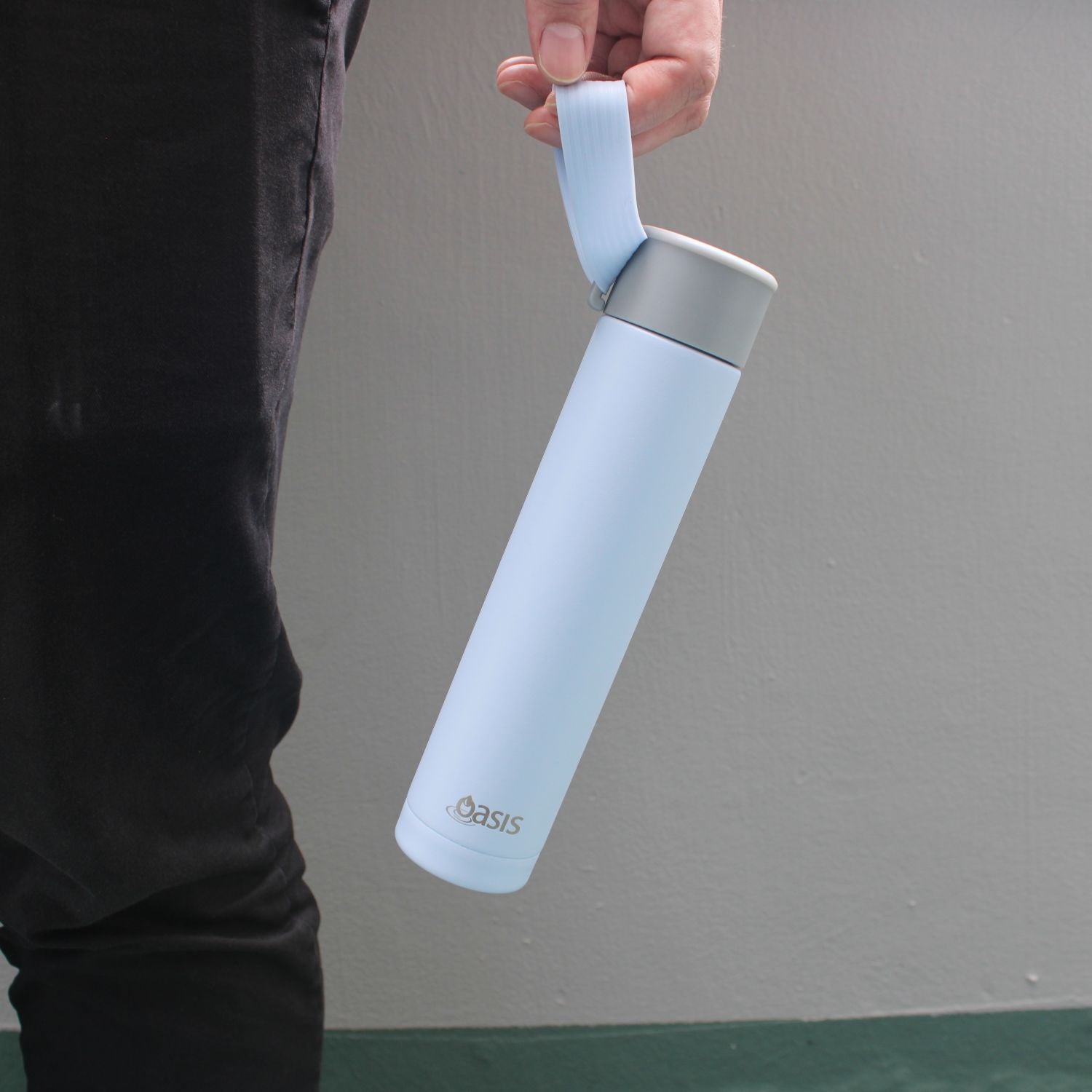 Oasis Skinny Mini Insulated Water Bottle 250ML Matte - Alabaster