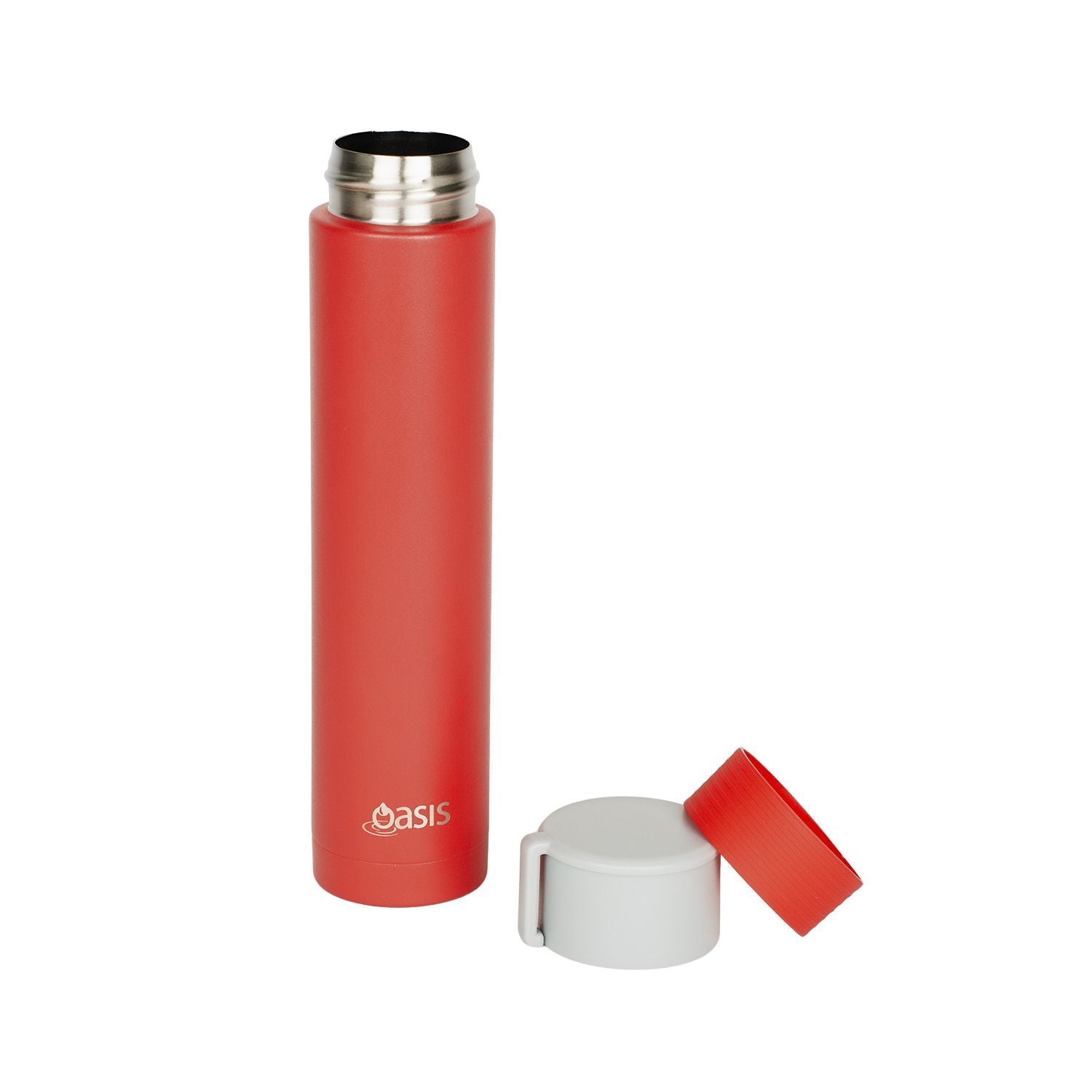 Oasis Skinny Mini Insulated Water Bottle 250ML Matte - Crimson (Red)