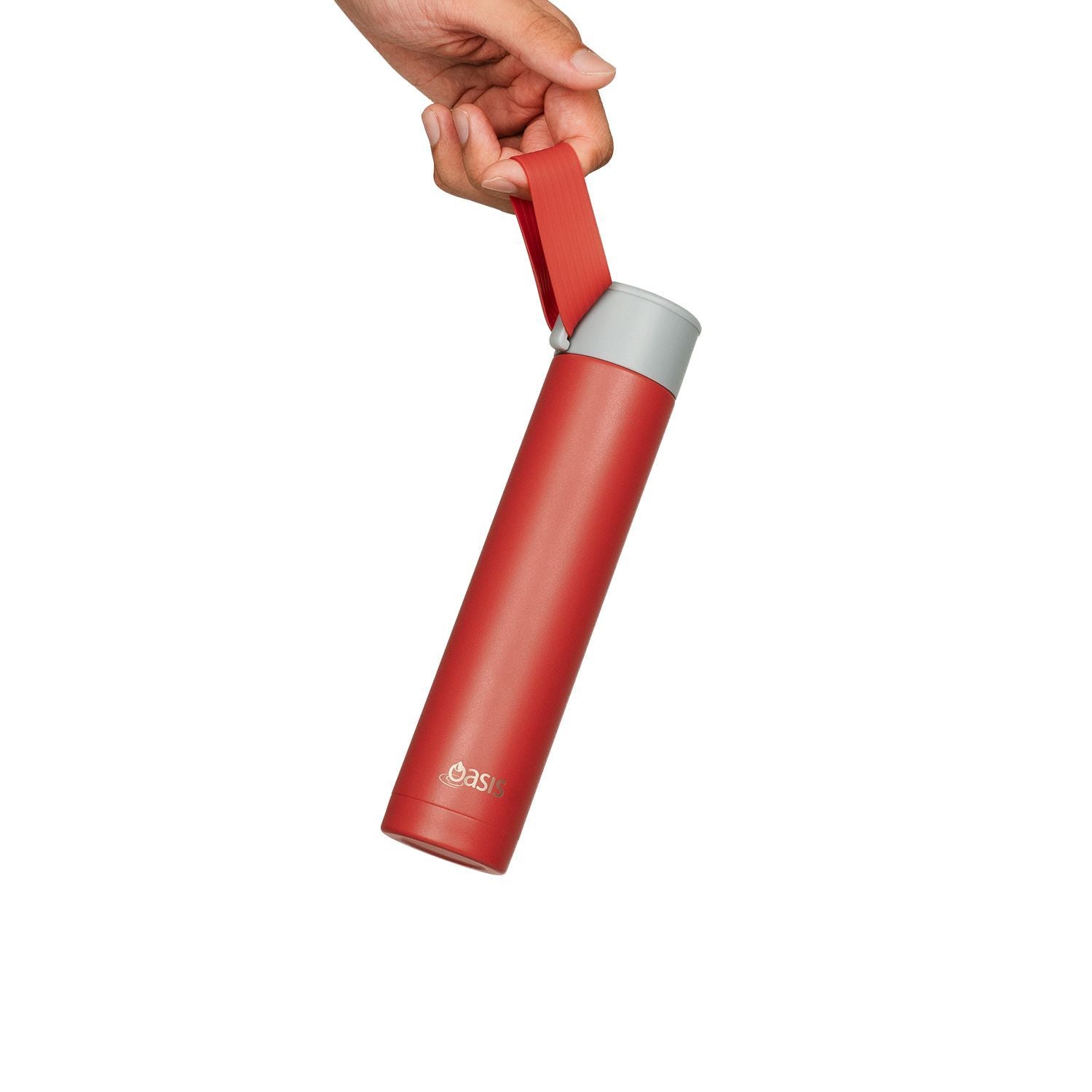 Oasis Skinny Mini Insulated Water Bottle 250ML Matte - Crimson (Red)