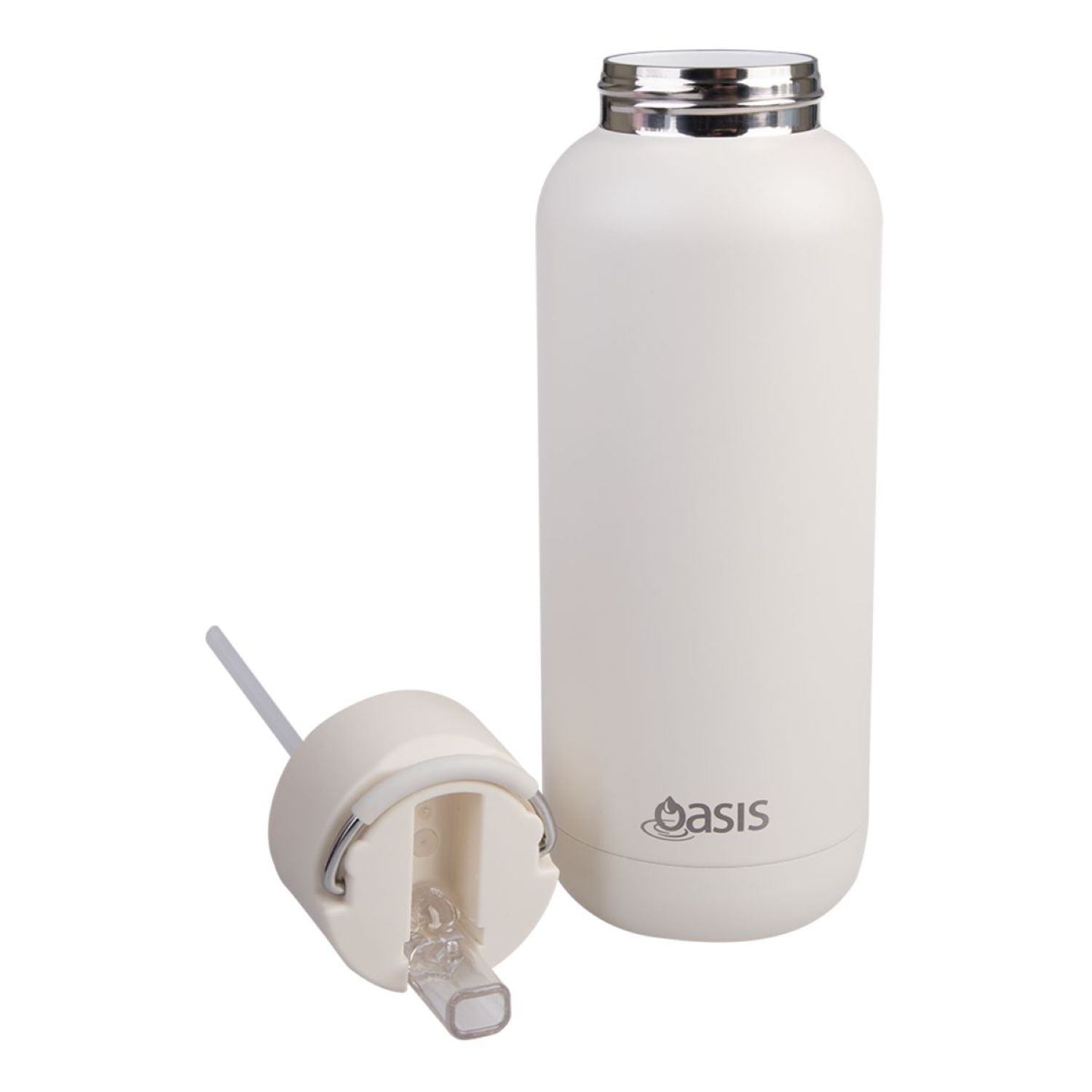Oasis Stainless Steel Insulated Ceramic Moda Bottle 1L - Alabaster
