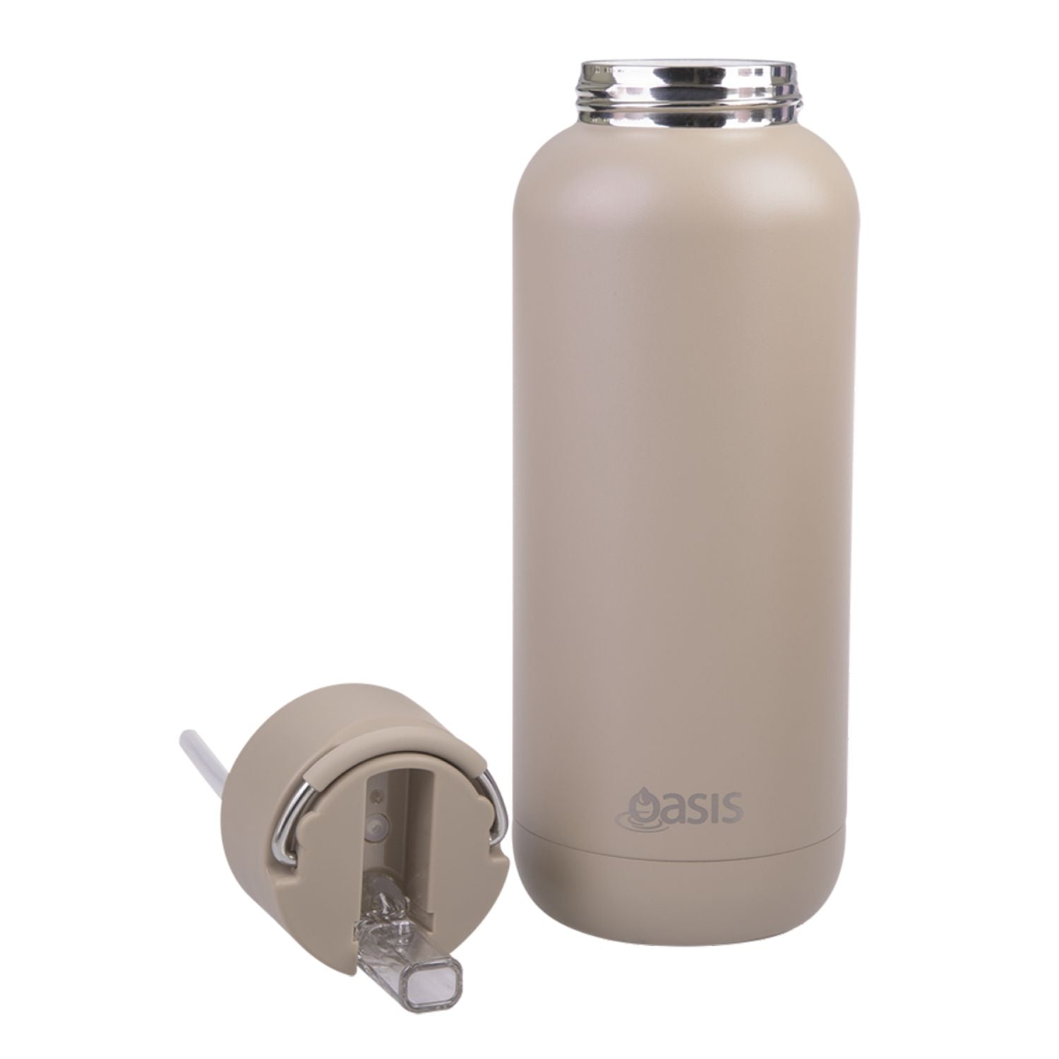 Oasis Stainless Steel Insulated Ceramic Moda Bottle 1L - Latte