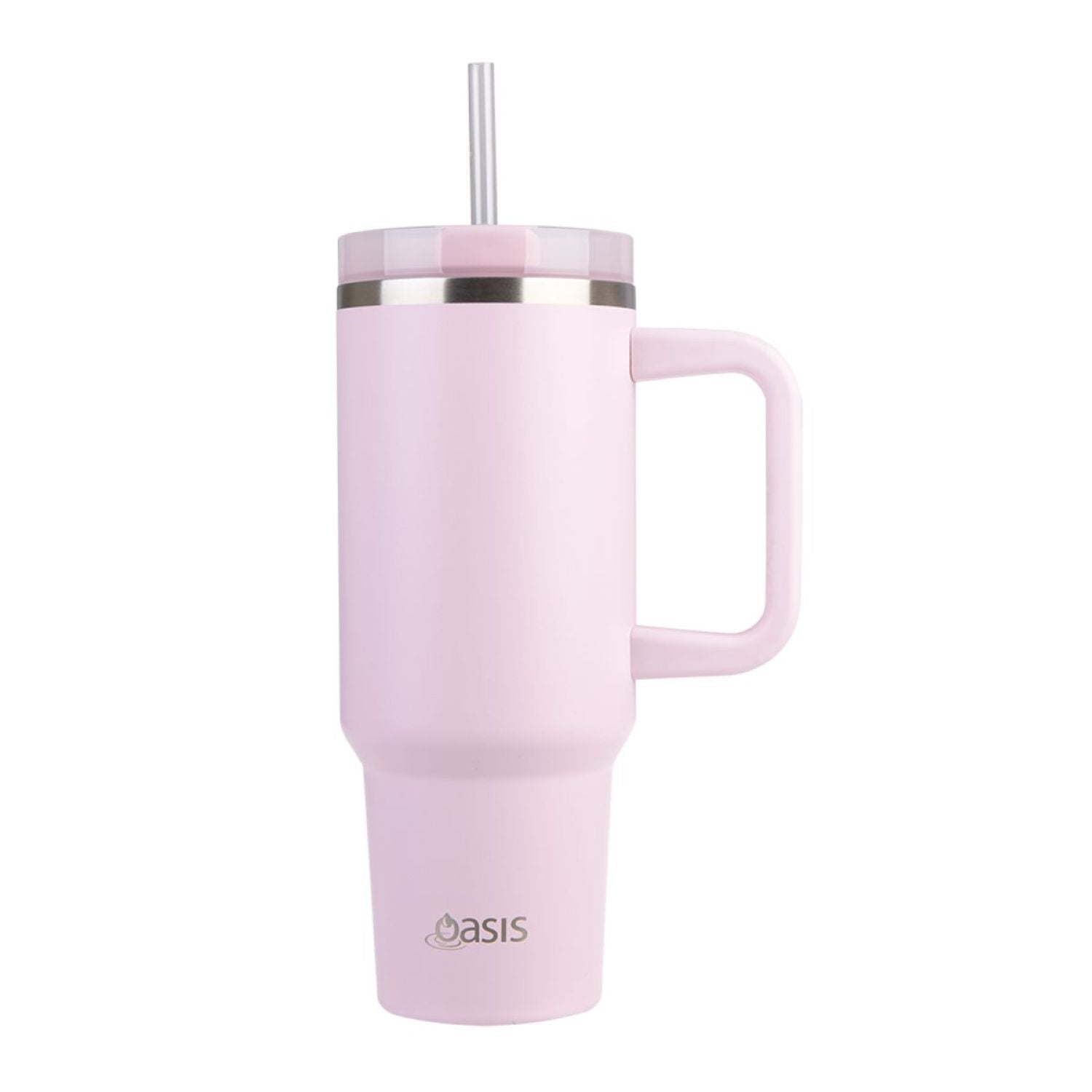 Oasis Stainless Steel Insulated Commuter Travel Tumbler 1.2L - Pink Lemonade