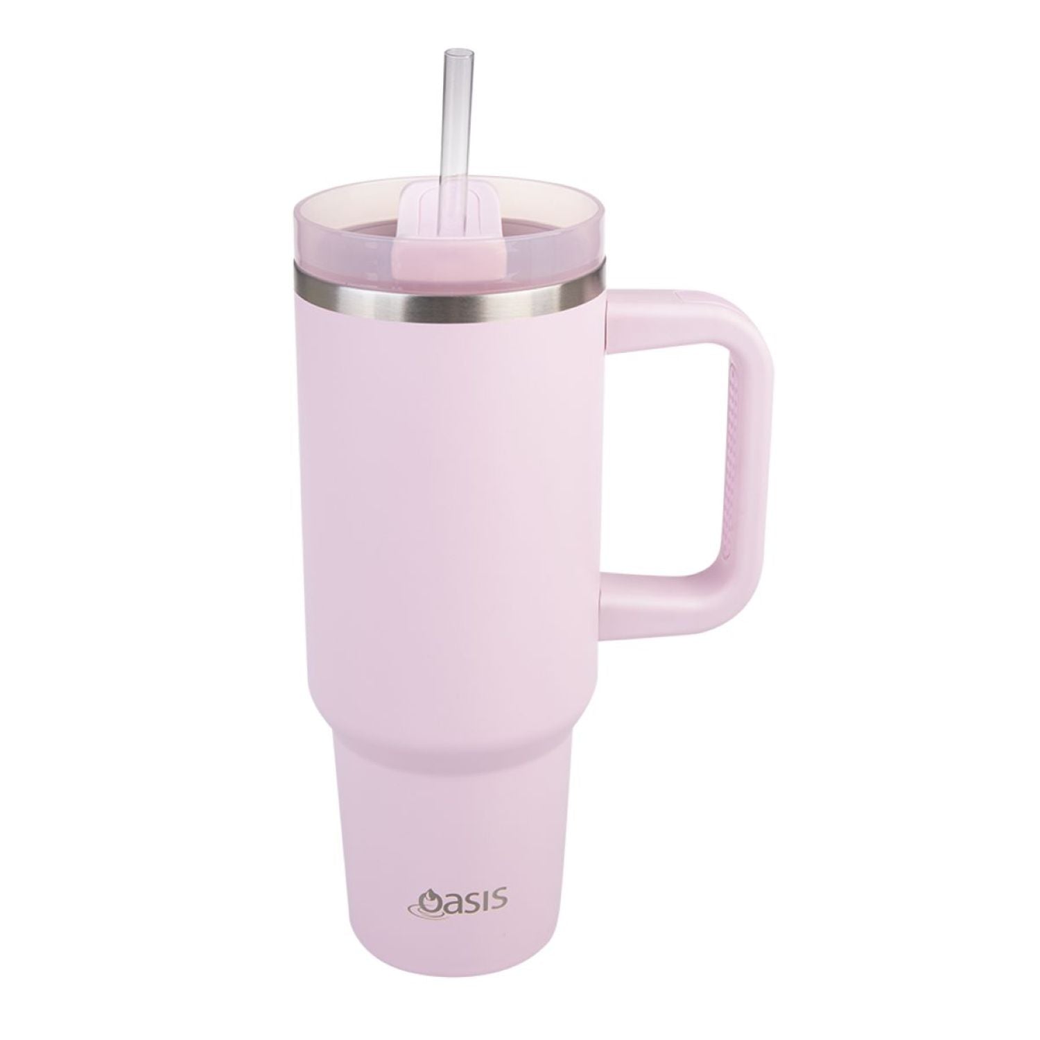 Oasis Stainless Steel Insulated Commuter Travel Tumbler 1.2L - Pink Lemonade