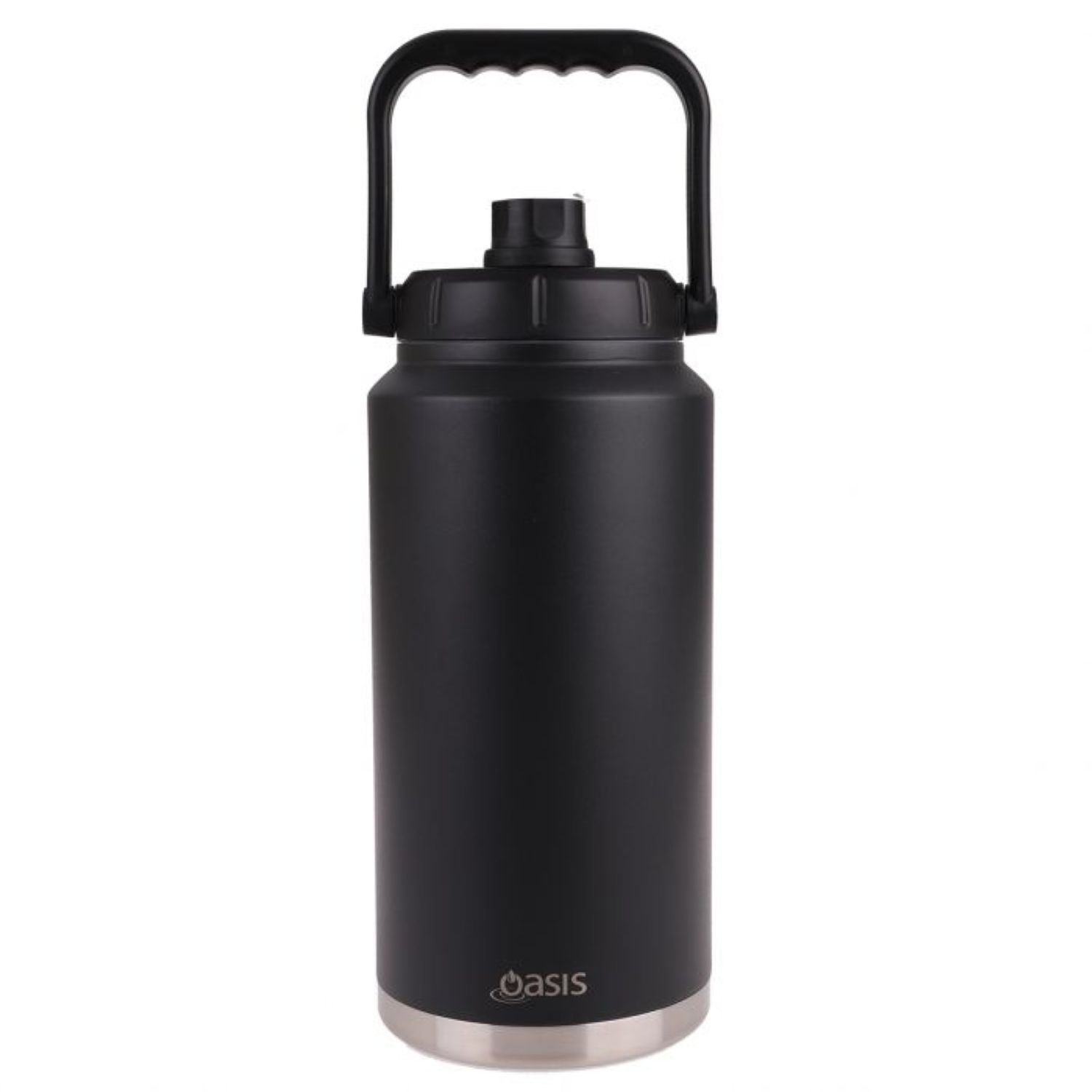 Oasis Stainless Steel Insulated Jug with Carry Handle 3.8L - Black