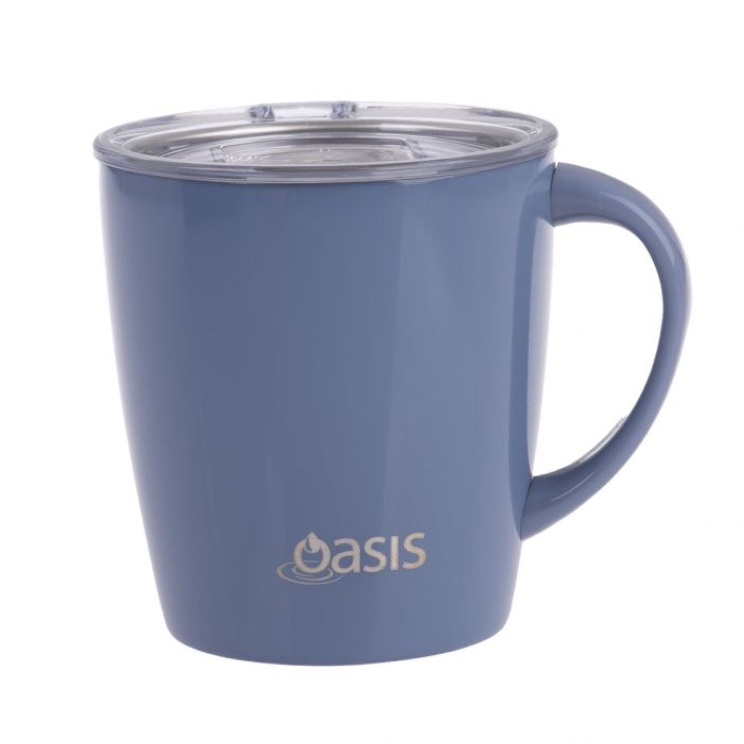 Oasis Stainless Steel Insulated Metro Mug with Handle And Lid 350ML - Dusk Blue