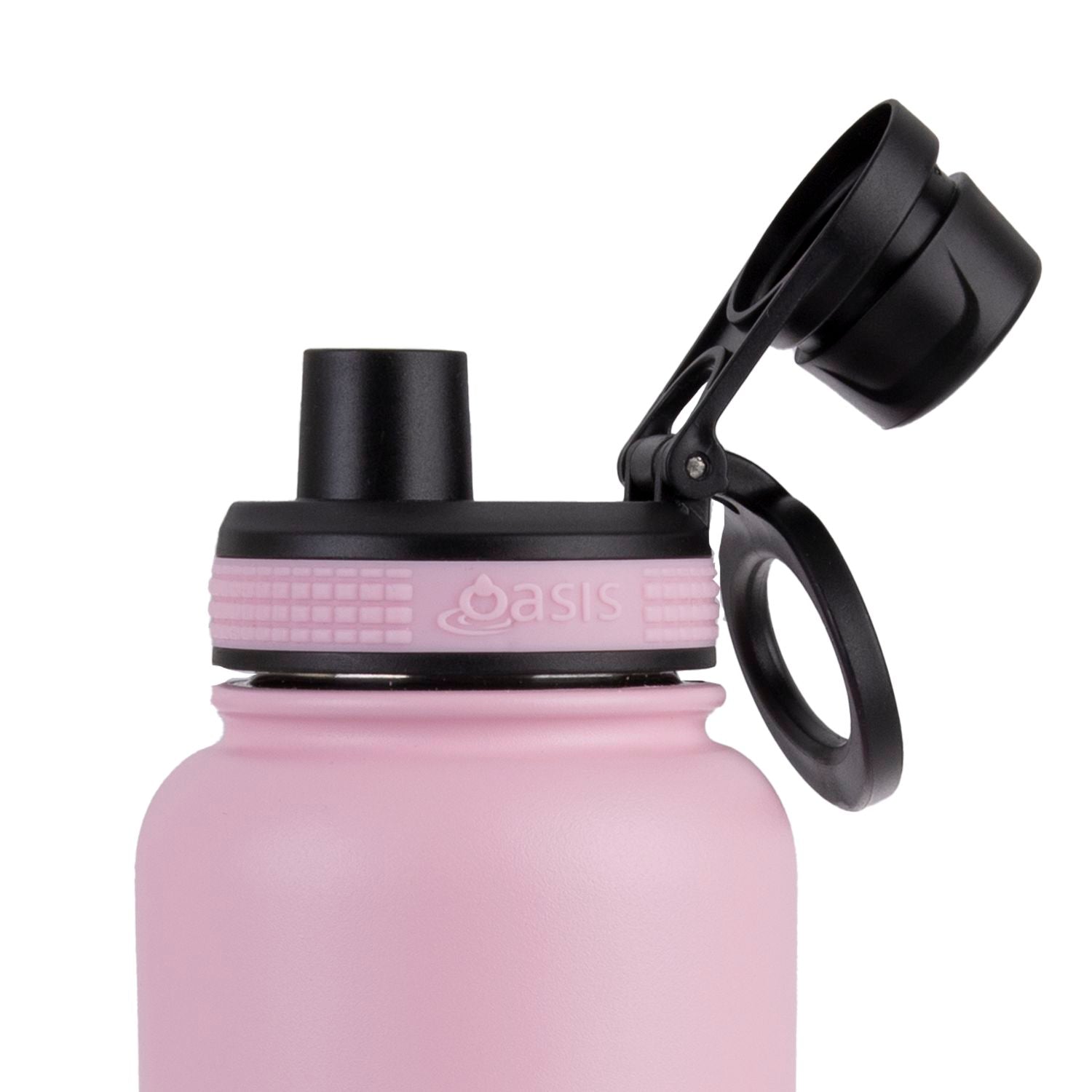 Oasis Stainless Steel Insulated Sports Water Bottle with Screw Cap 1.1L - Carnation