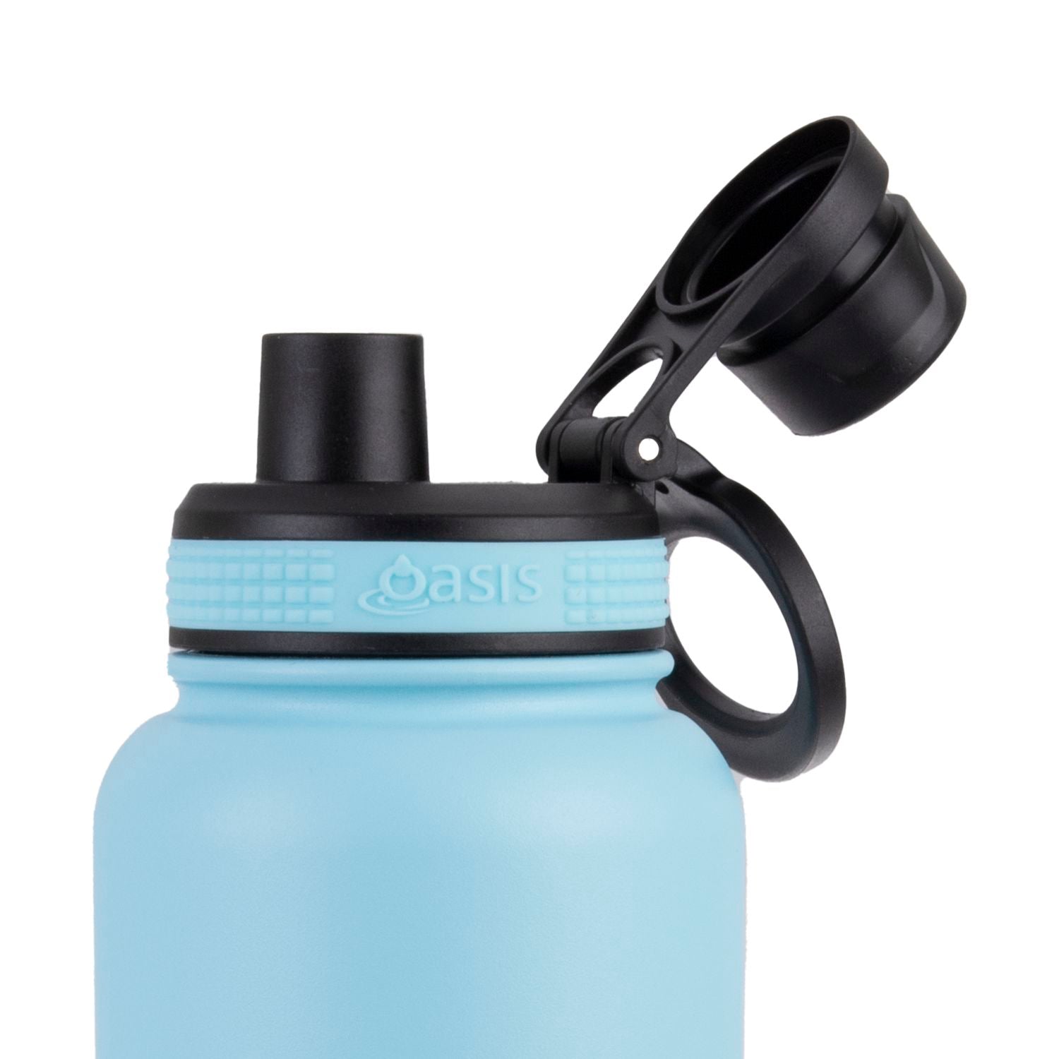 Oasis Stainless Steel Insulated Sports Water Bottle with Screw Cap 1.1L - Island Blue