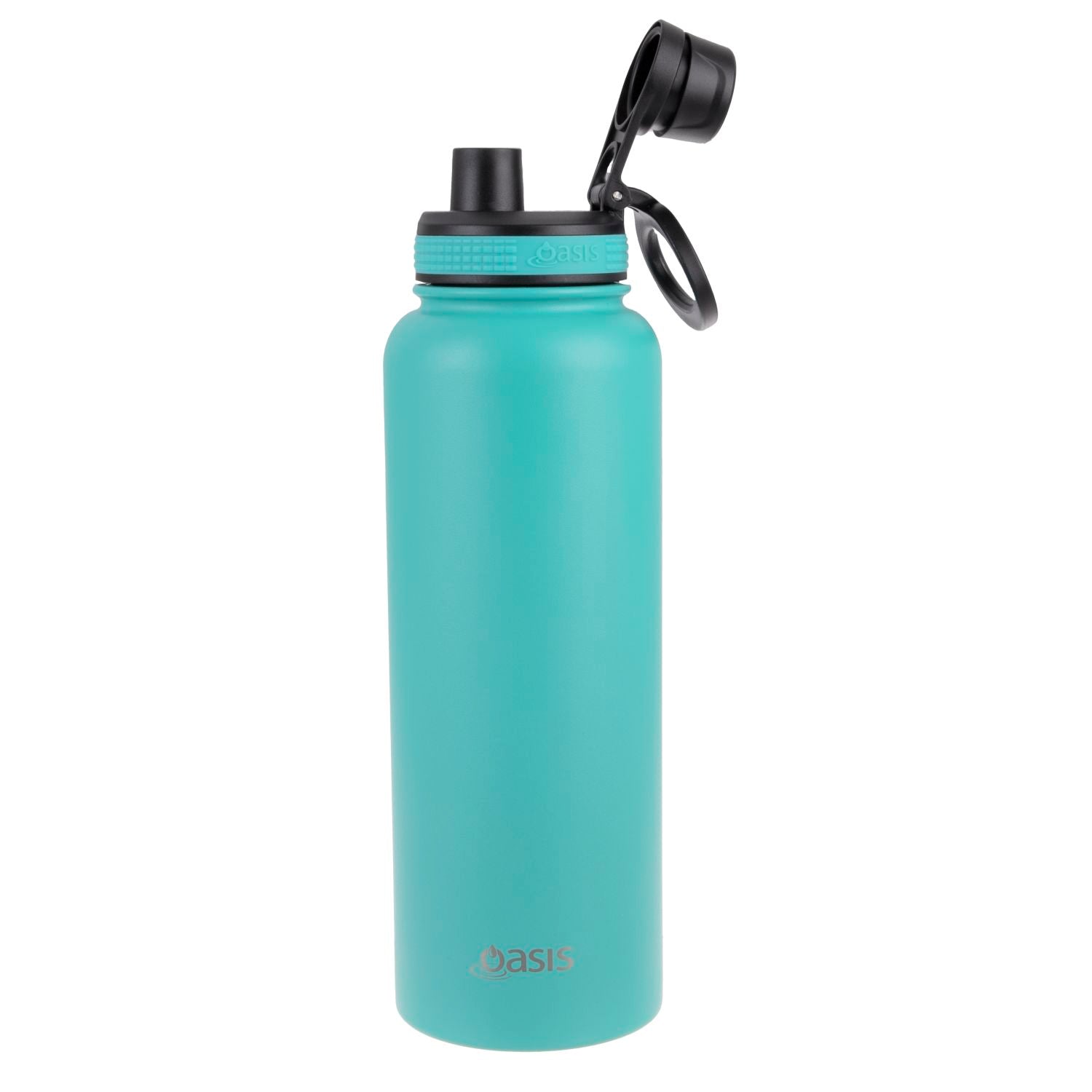 Oasis Stainless Steel Insulated Sports Water Bottle with Screw Cap 1.1L - Turquoise