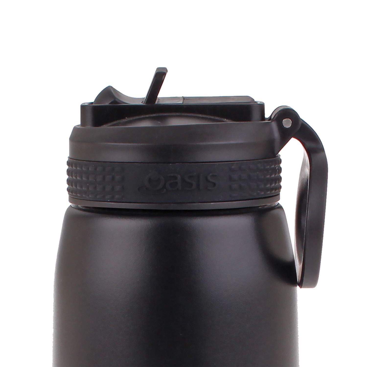 Oasis Stainless Steel Insulated Sports Water Bottle with Straw 780ML - Black