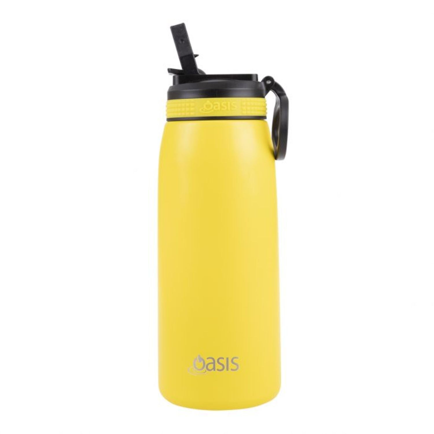 Oasis Stainless Steel Insulated Sports Water Bottle with Straw 780ML - Neon Yellow