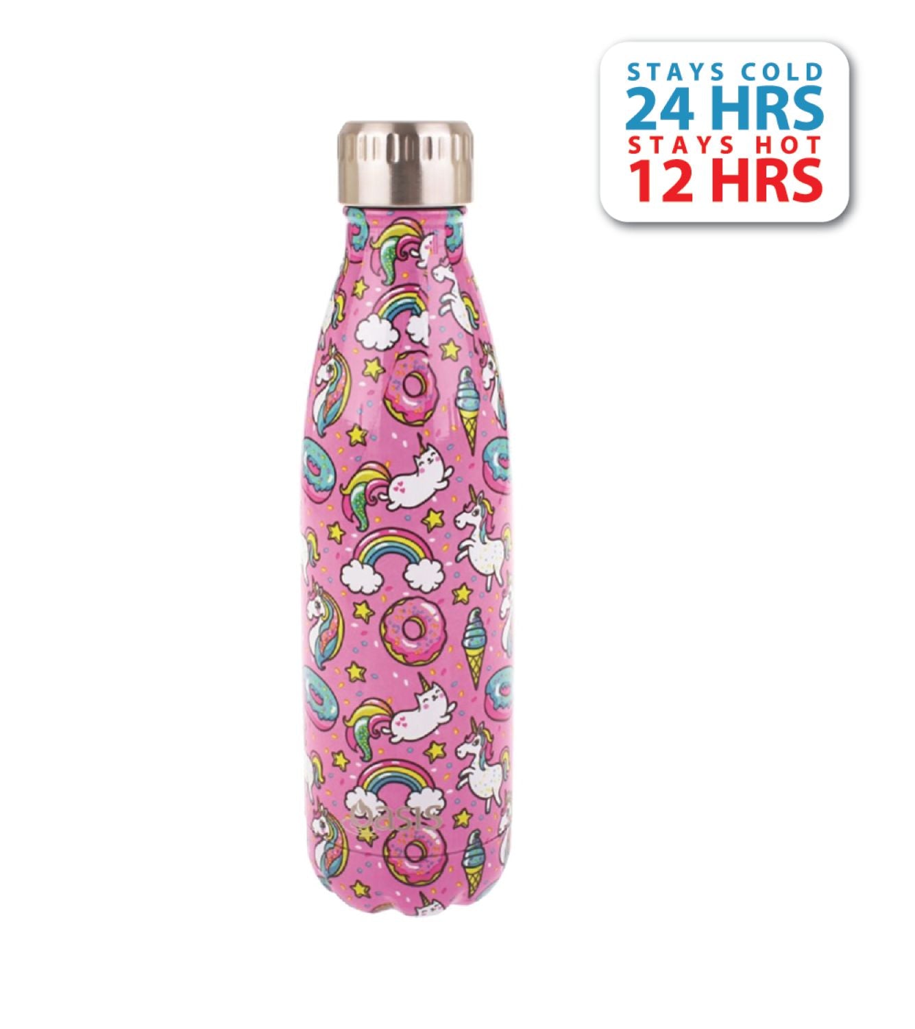 Oasis Stainless Steel Insulated Water Bottle 500ML - Unicorn