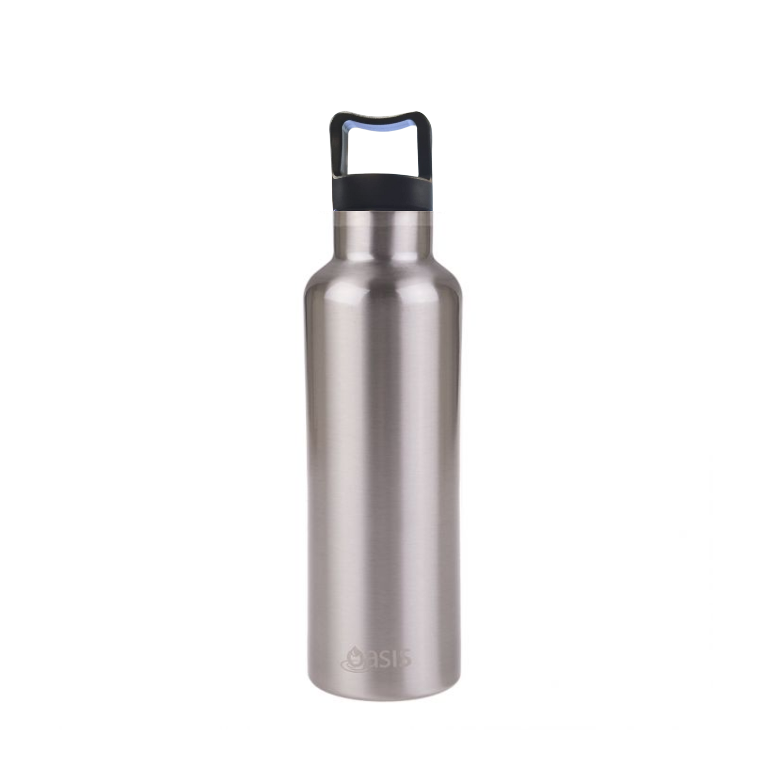 Oasis Stainless Steel Insulated Water Bottle with Handle 500ML - Silver