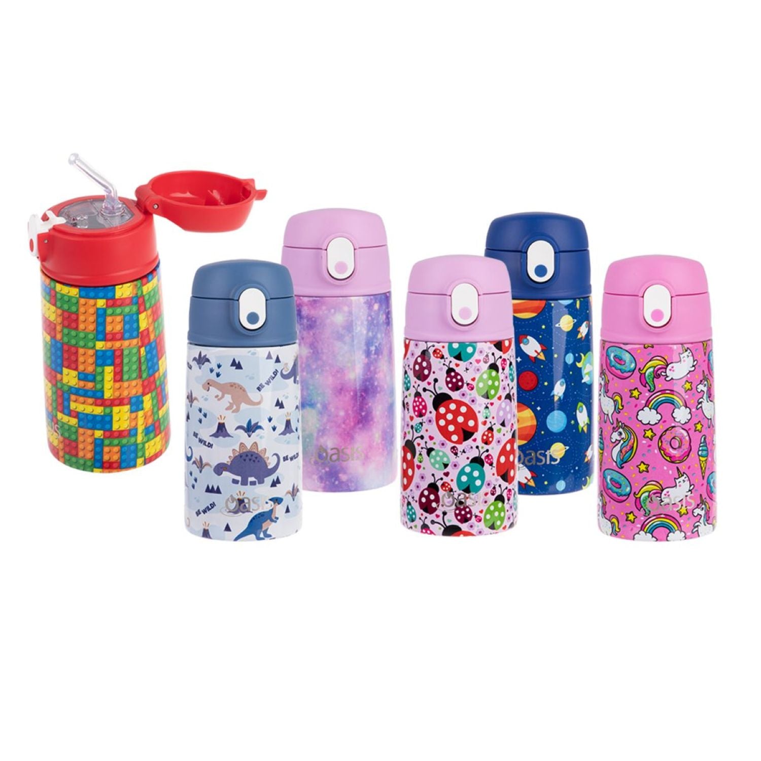 Oasis Straw For Kids' Drink Bottle With Sipper Silicone Straw 400ML