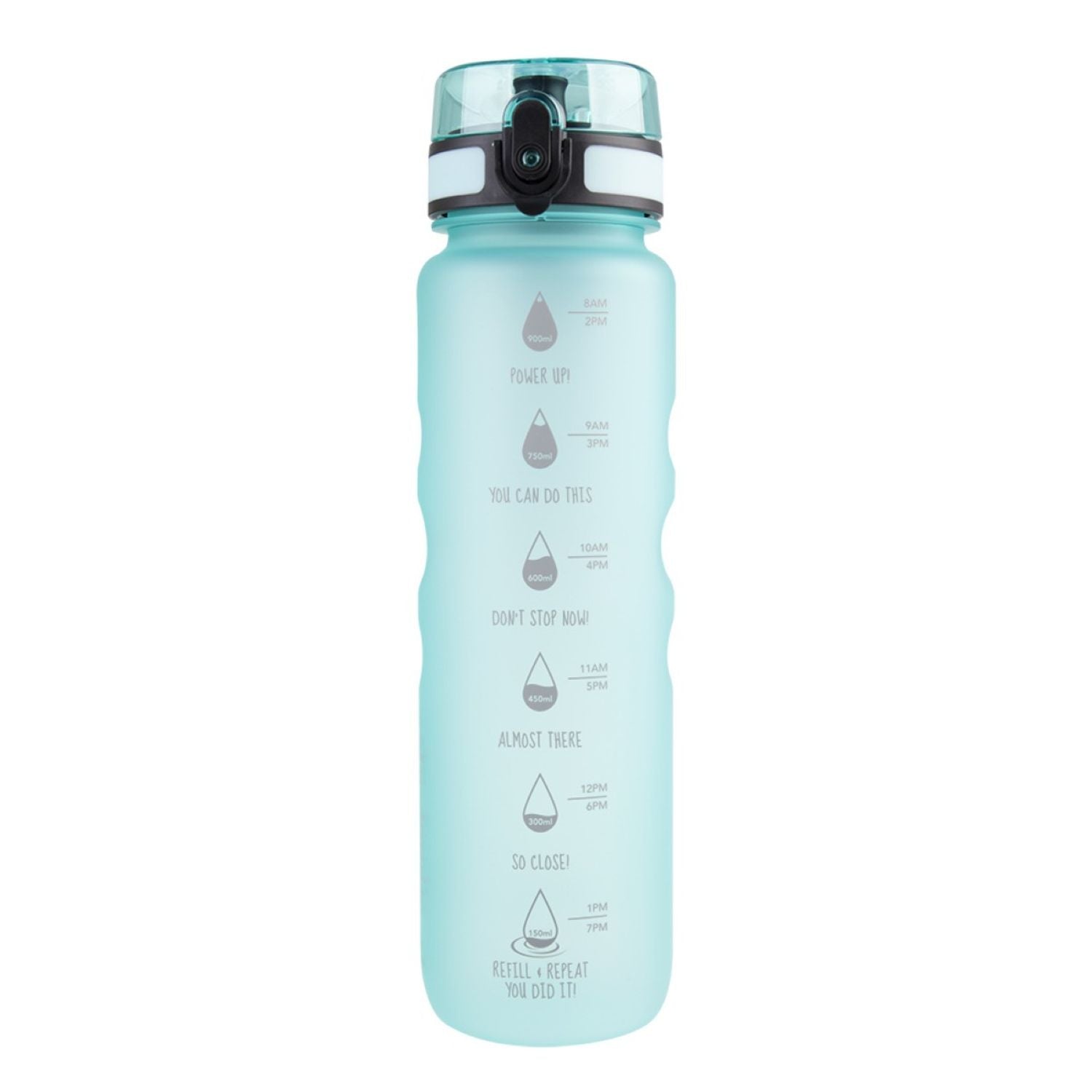 Oasis Tritan Motivation Bottle 1L - Aqua Marine