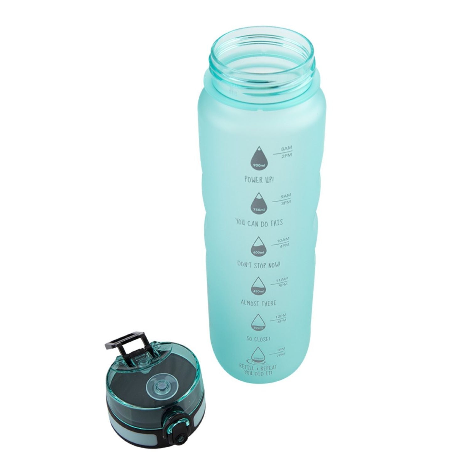 Oasis Tritan Motivation Bottle 1L - Aqua Marine