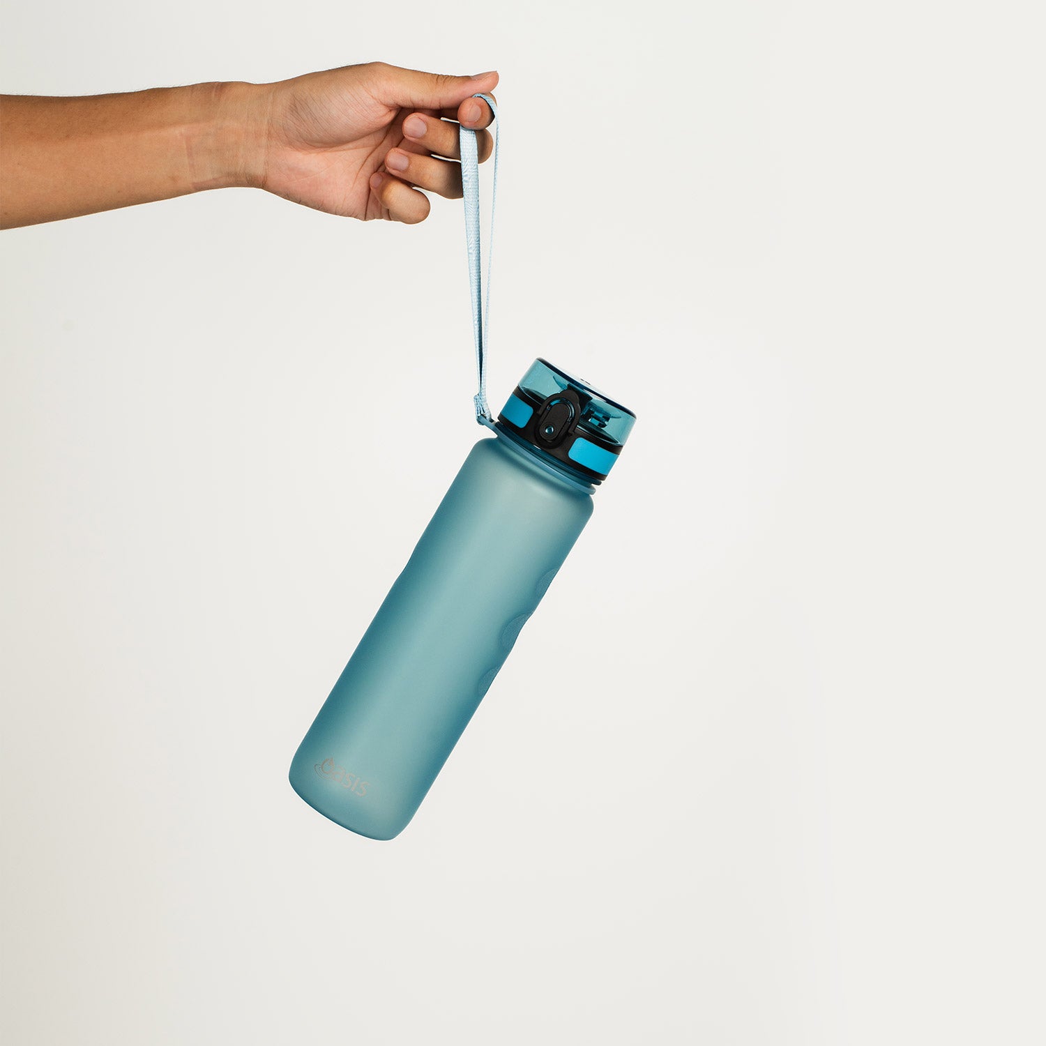 Oasis Tritan Sports Bottle with Handle Strap 1L - Glacier Blue