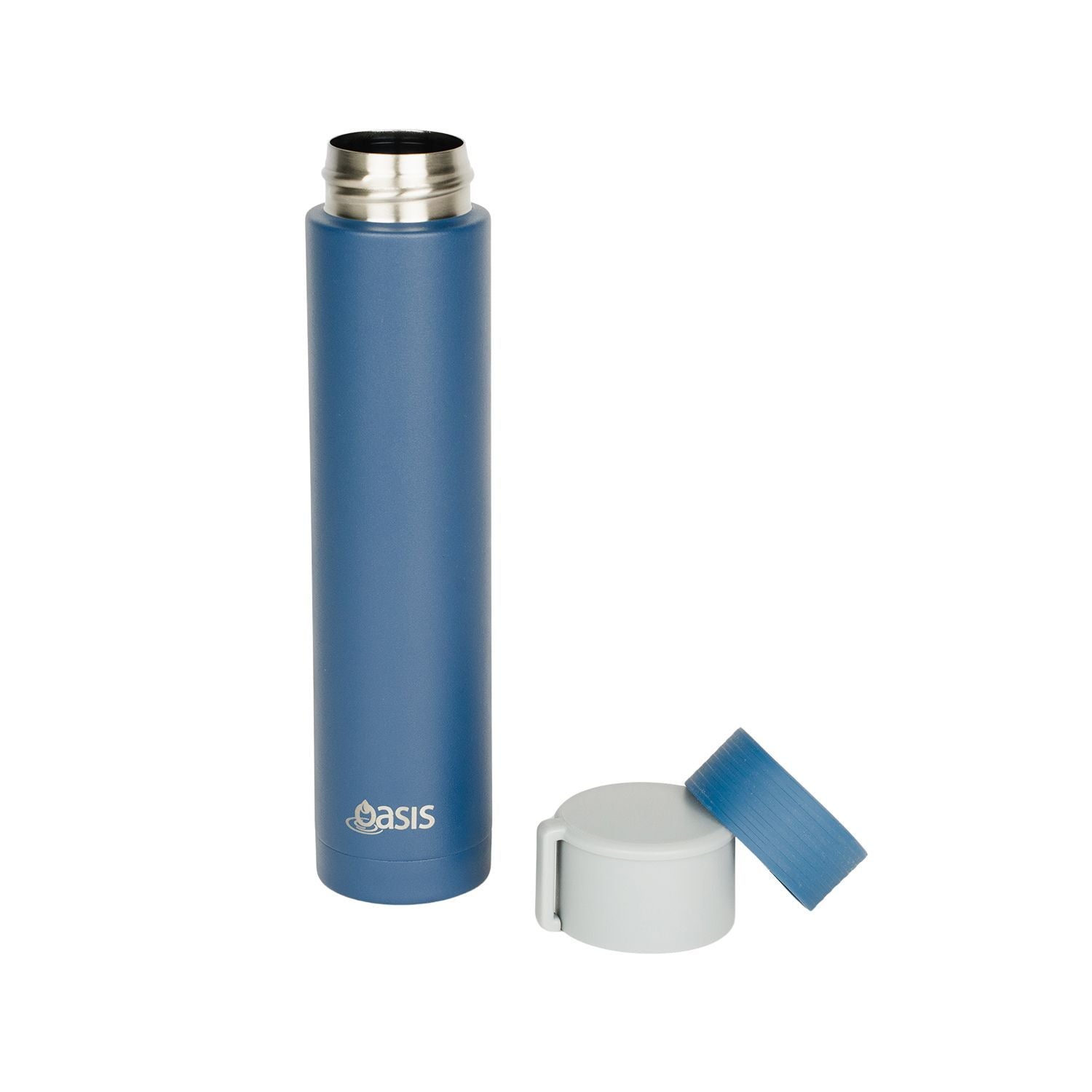 Oasis Skinny Mini Insulated Water Bottle 250ML Matte - Marian Blue (Bright Blue)