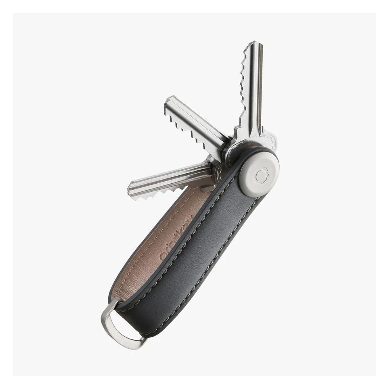 Orbitkey Leather Key Organiser 2.0 (Charcoal/Grey)