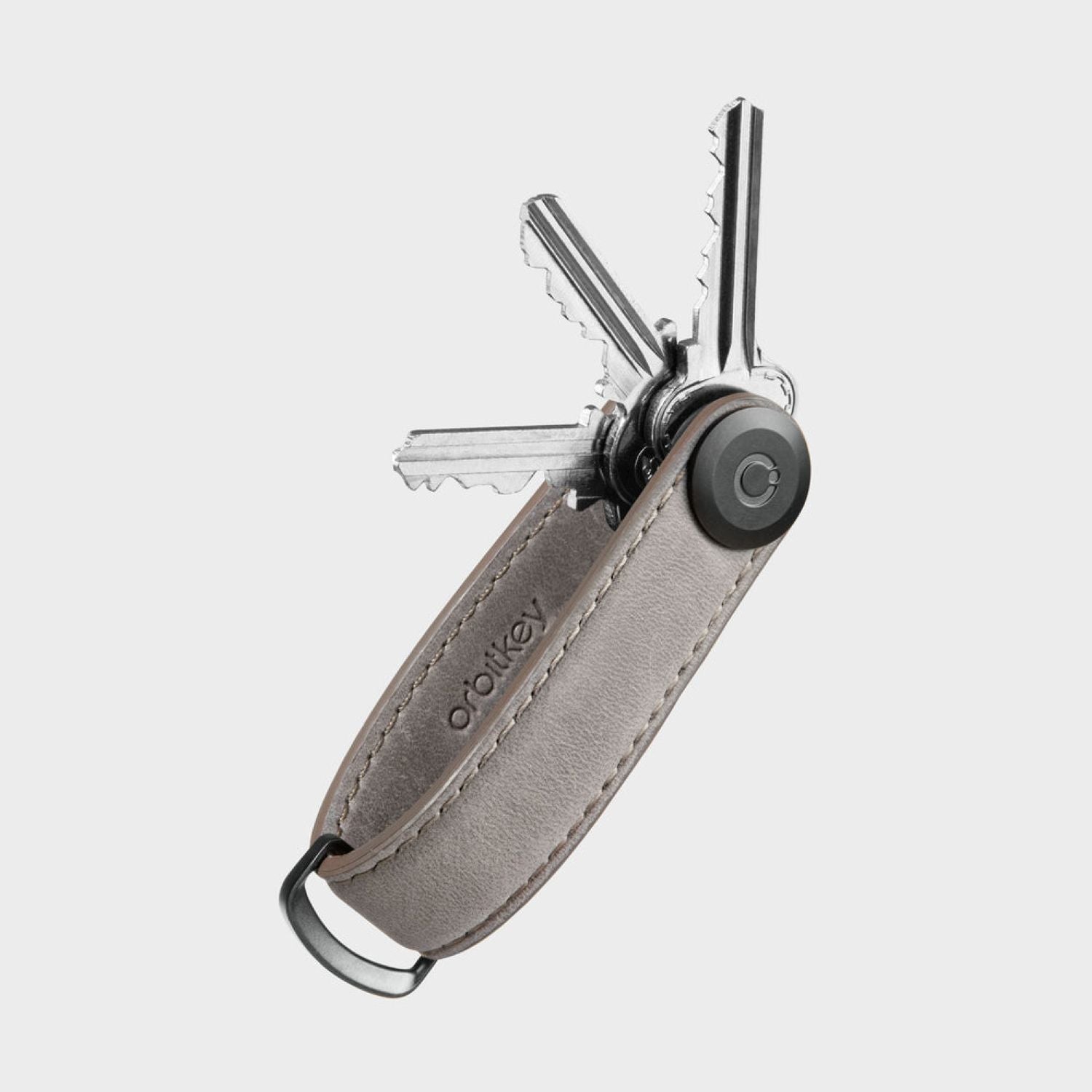 Orbitkey Crazy Horse Leather Key Organiser (Driftwood)