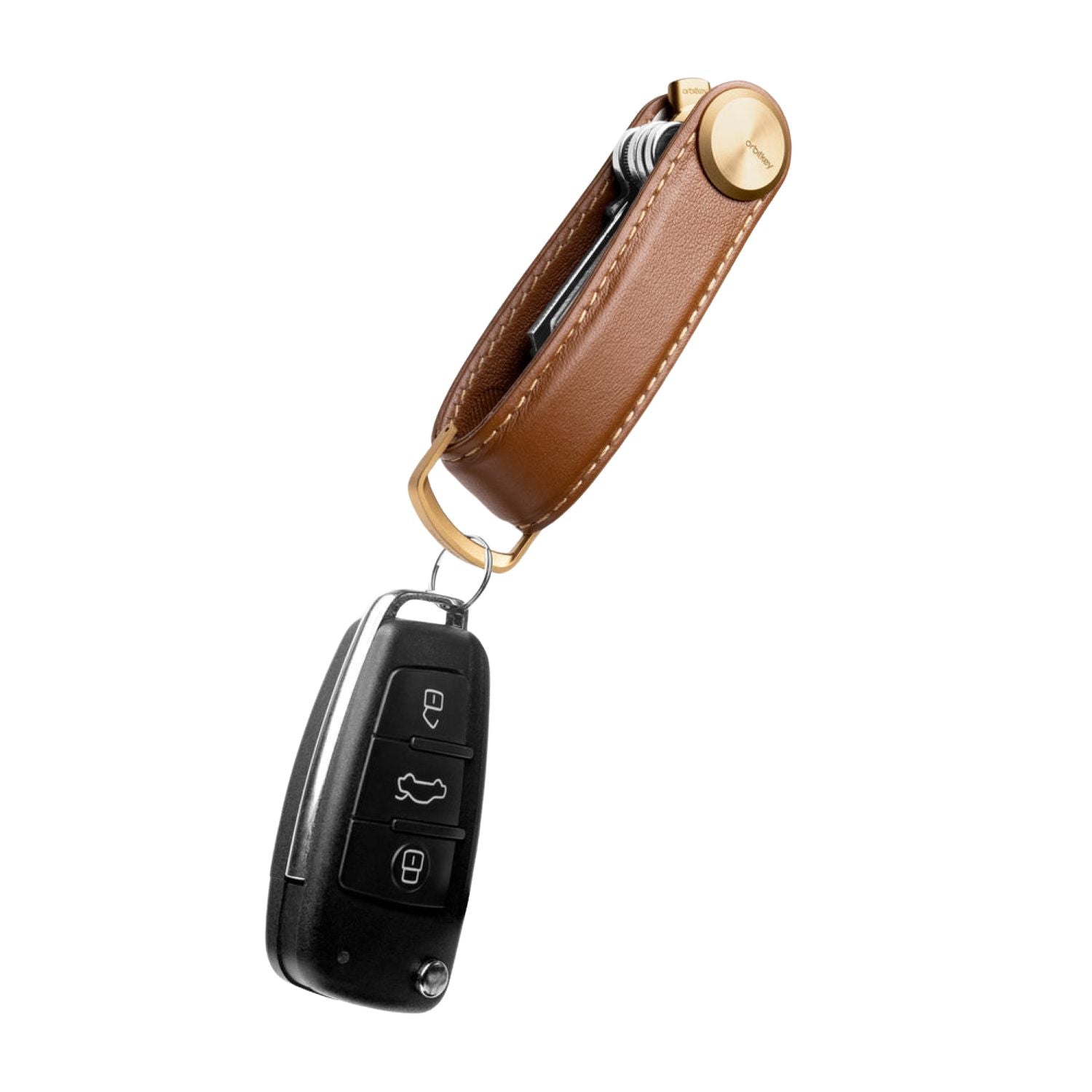 Orbitkey Leather Key Organiser Pro (Ceder)