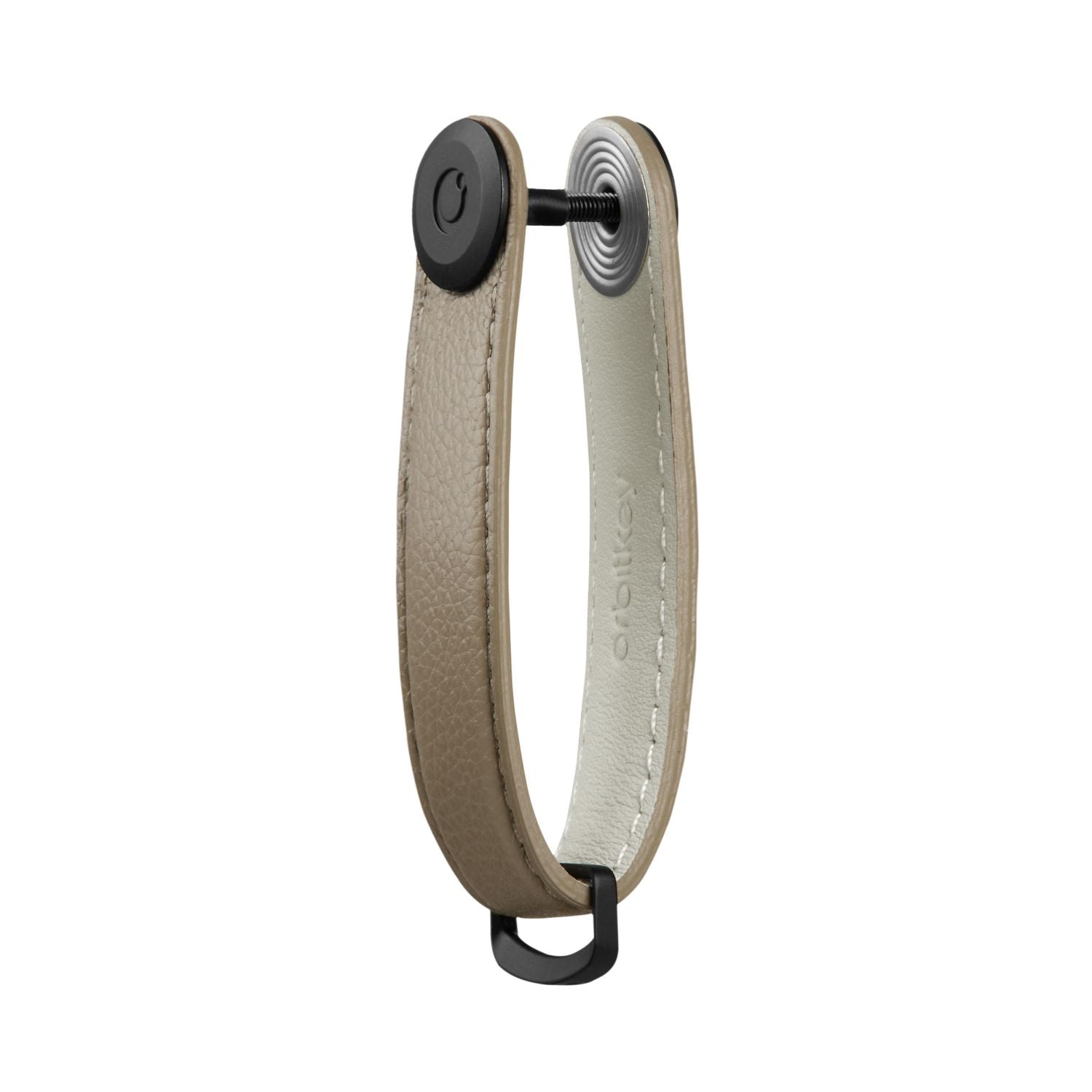 Orbitkey Pebbled Leather Key Organiser (Ecru)