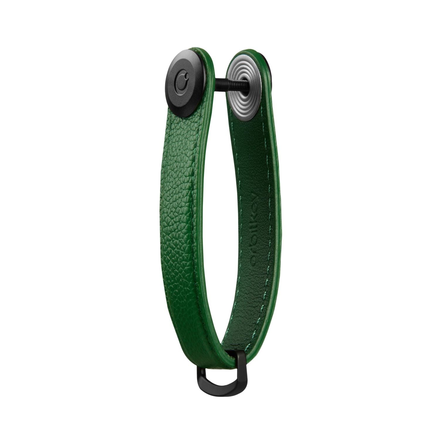 Orbitkey Pebbled Leather Key Organiser (Emerald)