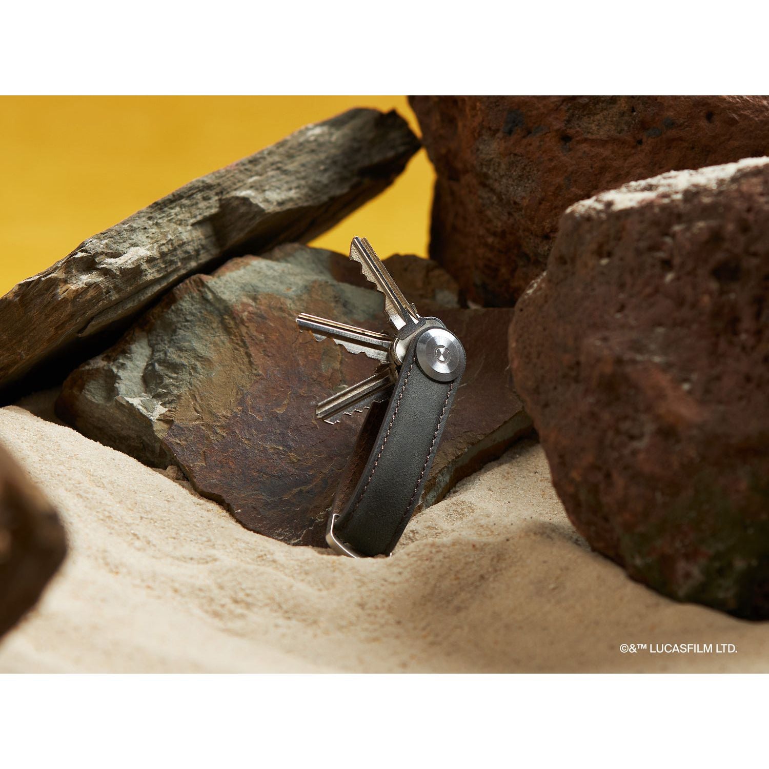 Orbitkey Star Wars Crazy Horse Leather Key Organiser (Mandalorian)
