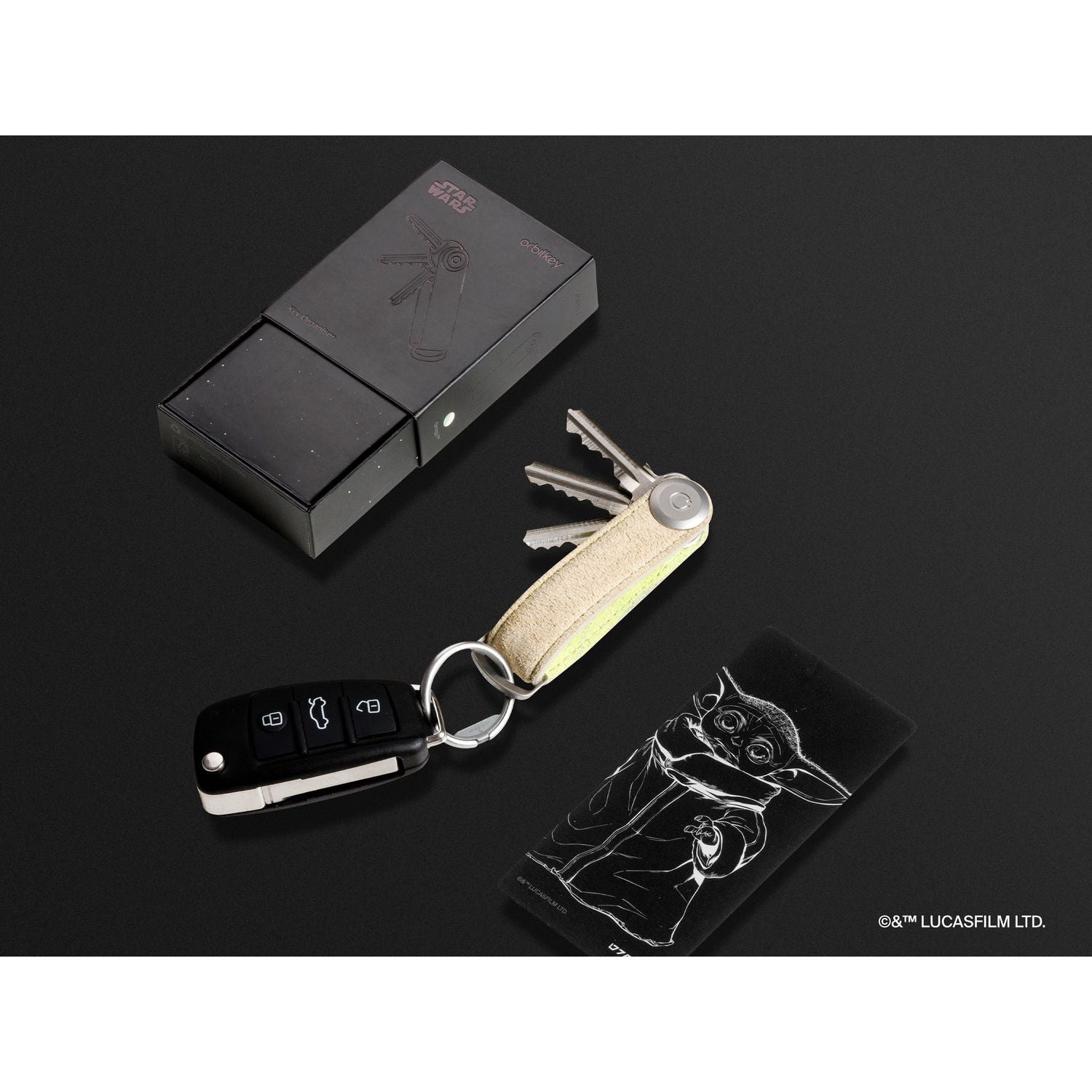 Orbitkey Star Wars Nubuck Leather Key Organiser (Grogu)