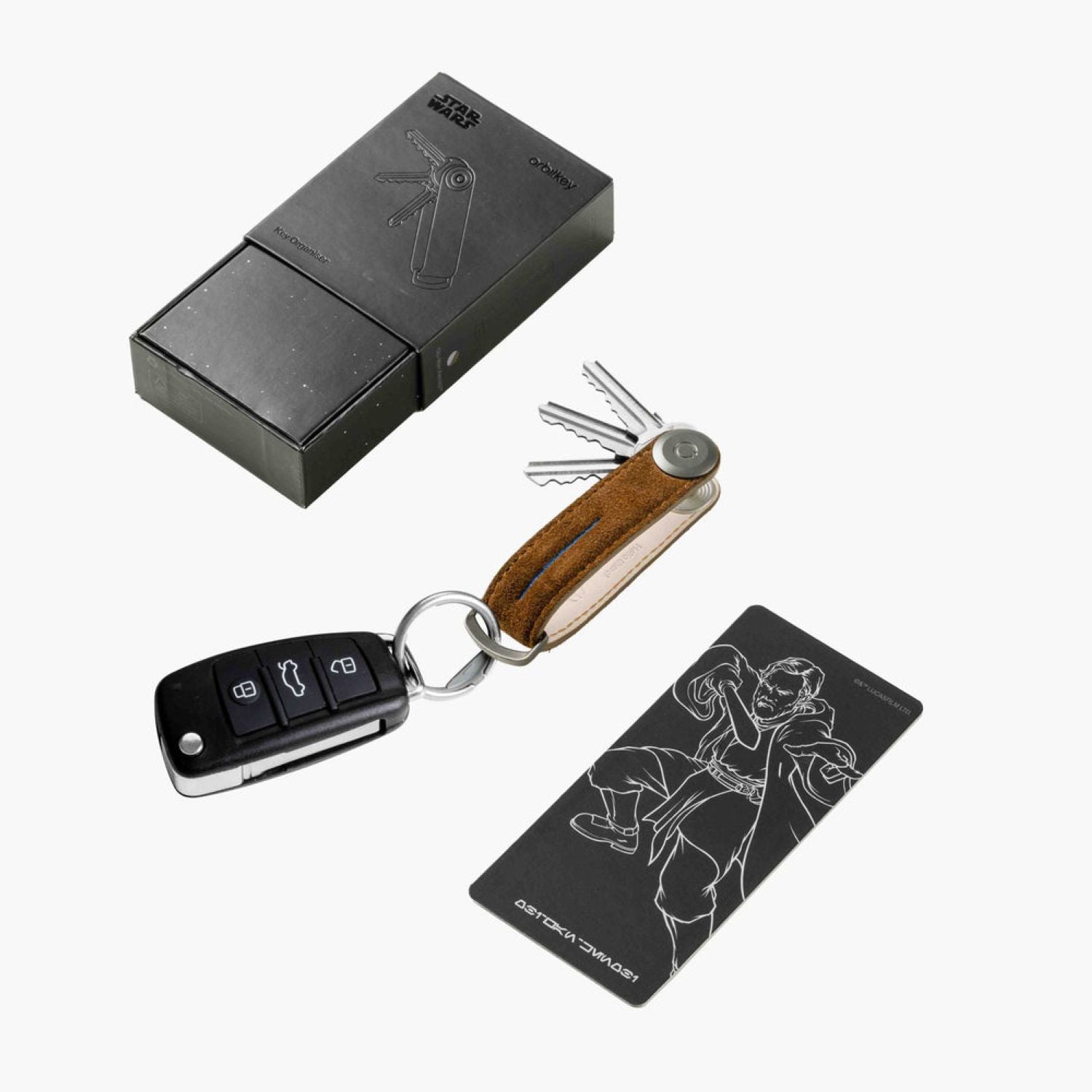 Orbitkey Star Wars Suede Leather Key Organiser (Obi-Wan Kenobi)
