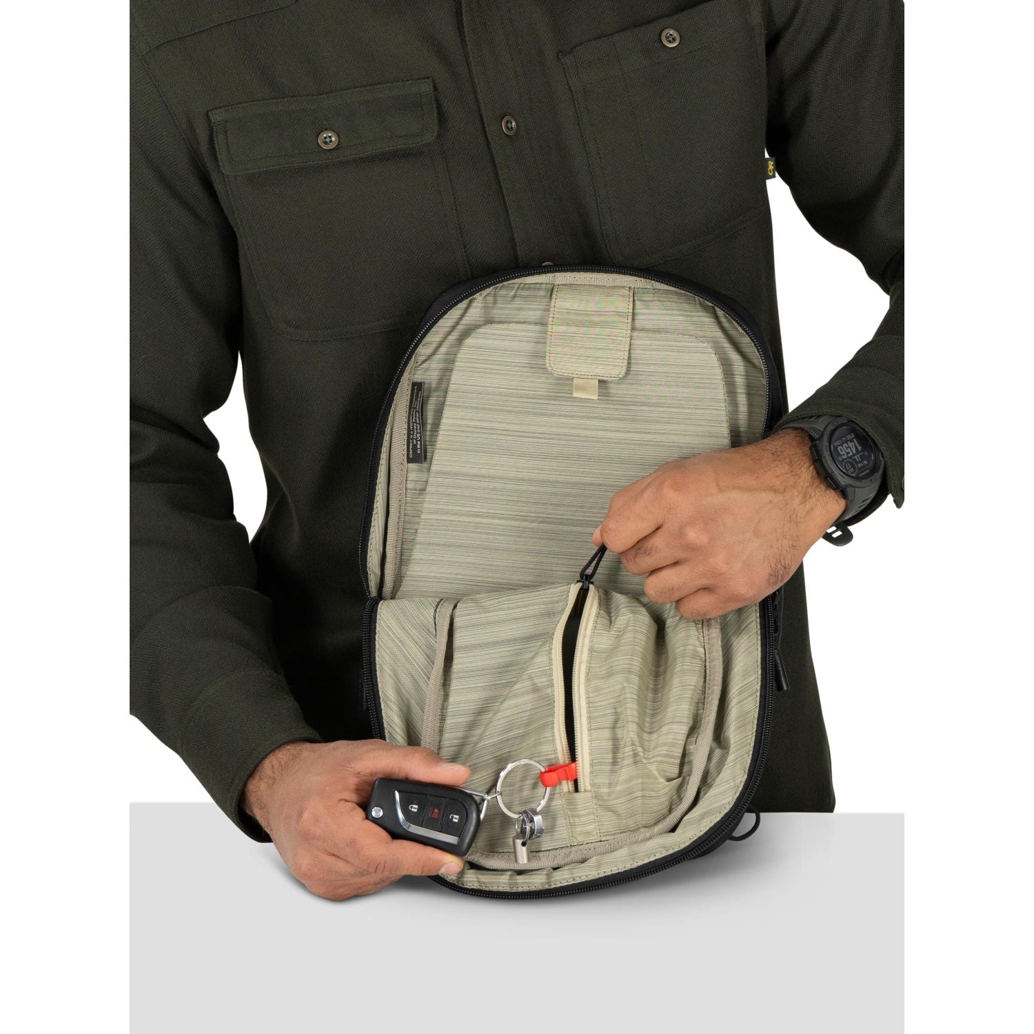 Osprey Aoede Sling Bag (Tan Concrete)
