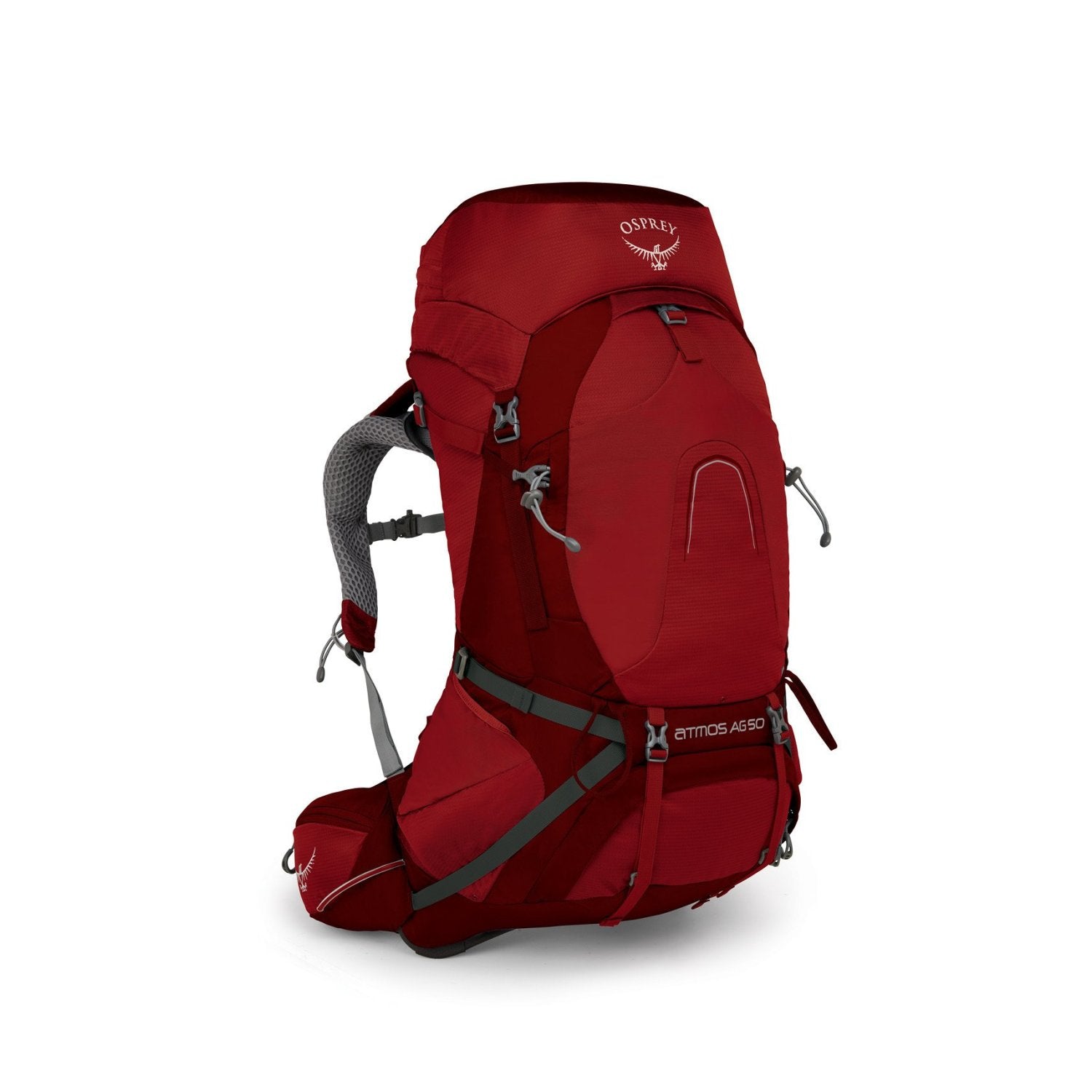 Osprey Atmos AG 50 Backpack Large Men's Backpacking (Rigby Red