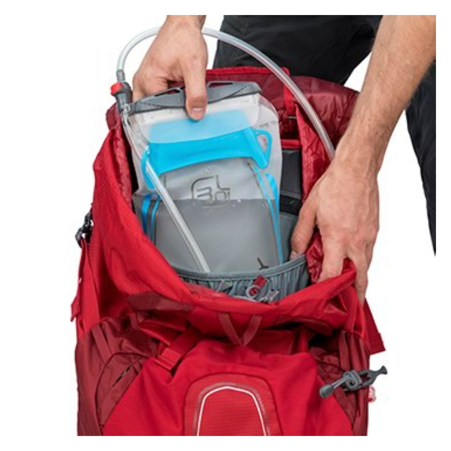Osprey Atmos AG 65 Backpack with Raincover - Large - Men's Backpacking (Abyss Grey)