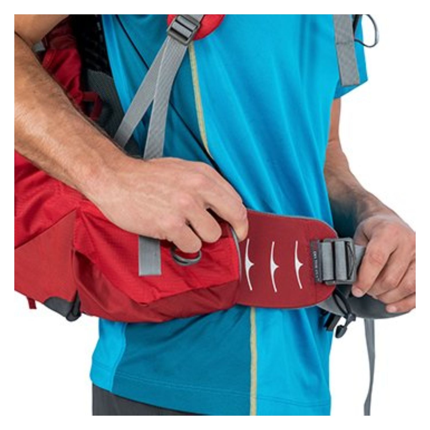 Osprey Atmos AG 65 Backpack with Raincover - Large - Men's Backpacking (Abyss Grey)